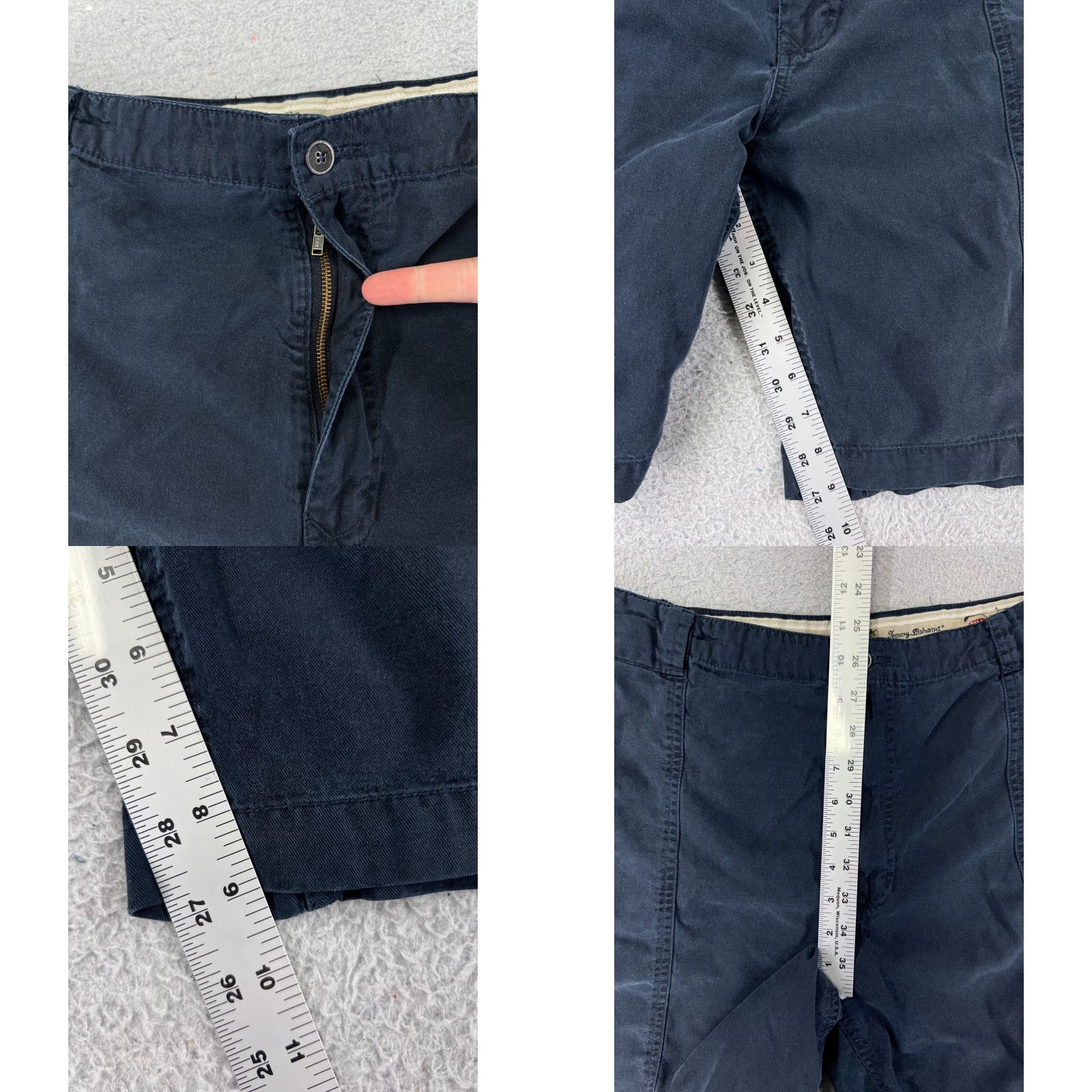 Tommy Bahama Tommy Bahama Shorts Men 38 Blue Lyocell Cotton Blend Chino Beach Resort Vacation Casual Adult Regular Shorts Mens Blue 90s Aloha Beach Designer Size US 38 / EU 54 - 8 Thumbnail