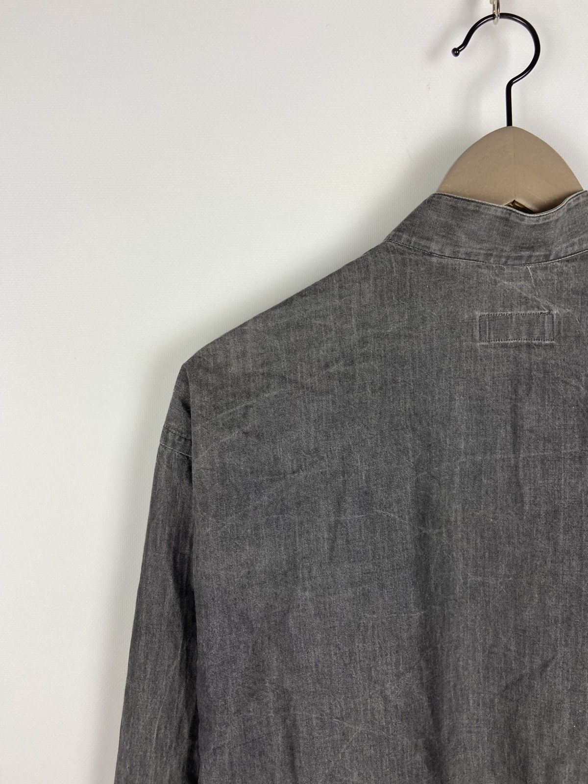 Designer × MCM Vintage MCM Faded Gray Mens Luxury Button Shirt Logo Size US XL / EU 56 / 4 - 11 Thumbnail