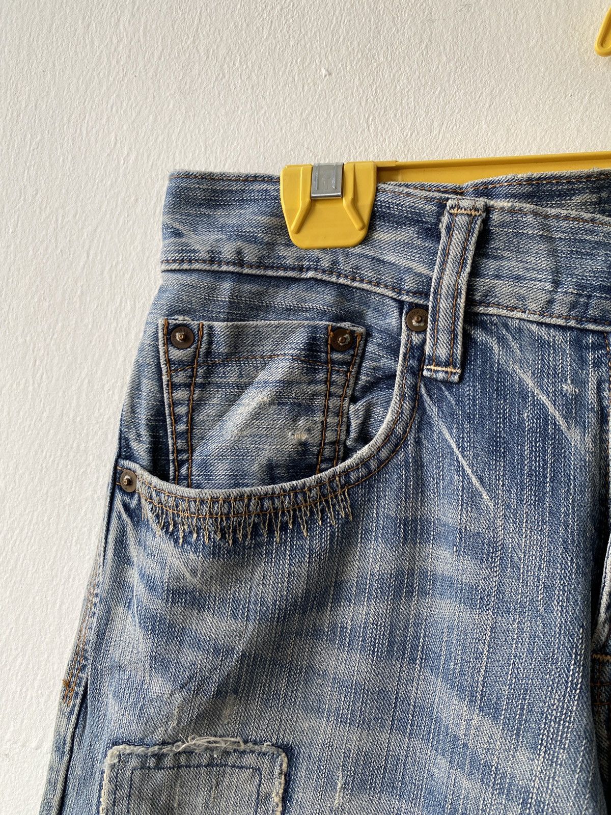 Edwin × Japanese Brand Japanese Brand Edwin Distressed Patchwork Design Denim Size US 30 / EU 46 - 8 Thumbnail