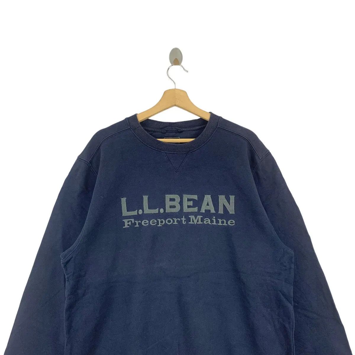 L.L. Bean Vintage L.L. BEAN FREEPORT MAINE Center Logo Sweatshirt Size XL / US 12-14 / IT 48-50 - 4 Thumbnail