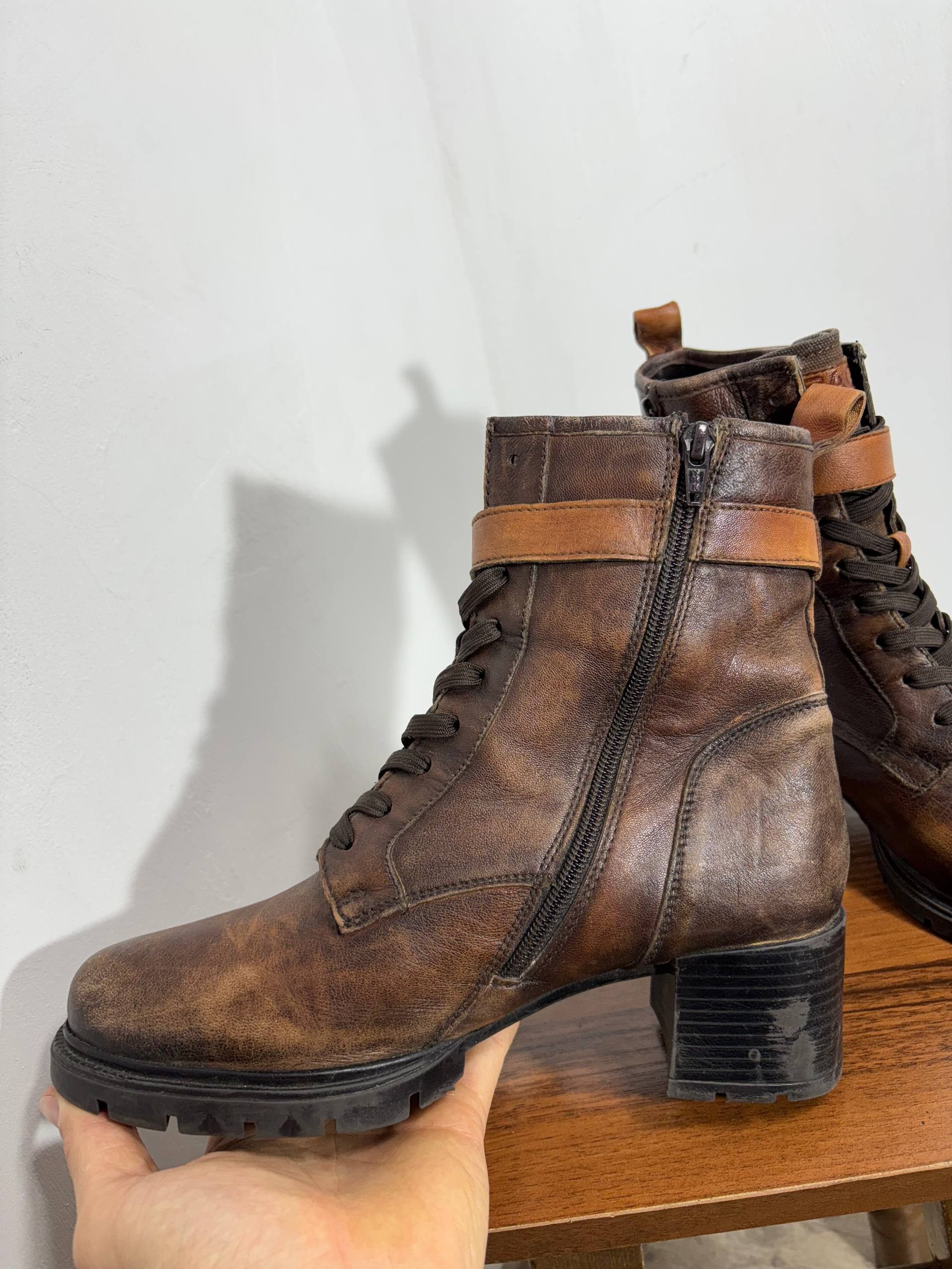 Vintage Vintage Stoned Leather High Boots Size US 9 / IT 39 - 6 Thumbnail