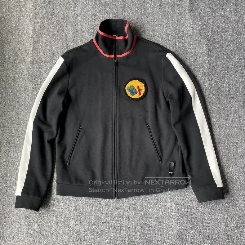 Fendi Fendi Black magic tape logo zipper jacket Size US M / EU 48-50 / 2 - 1 Thumbnail