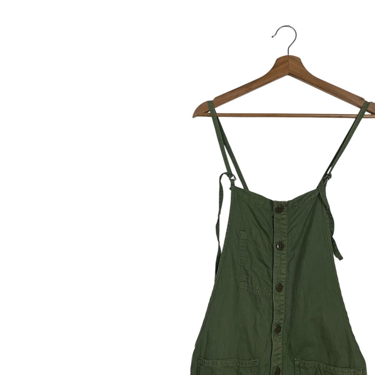 Johnbull JOHNBULL Work Green Sleeveless Jumpsuit W34 #1924-C84 Size US 34 / EU 50 - 6 Thumbnail