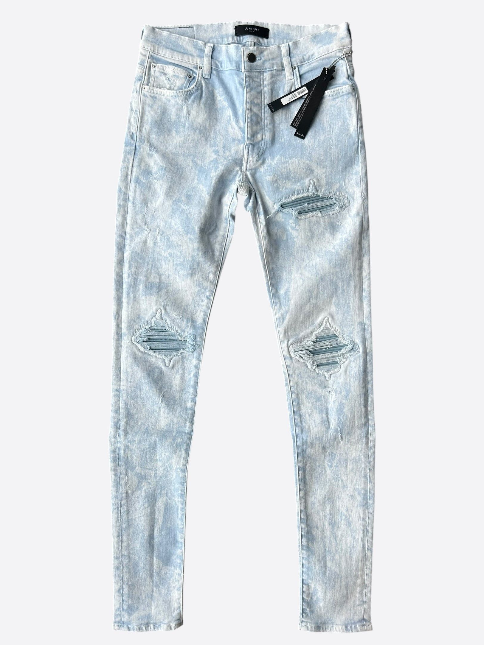 Amiri Amiri Mineral Wash Blue Patch MX1 Jeans Size US 32 / EU 48 - 1 Thumbnail