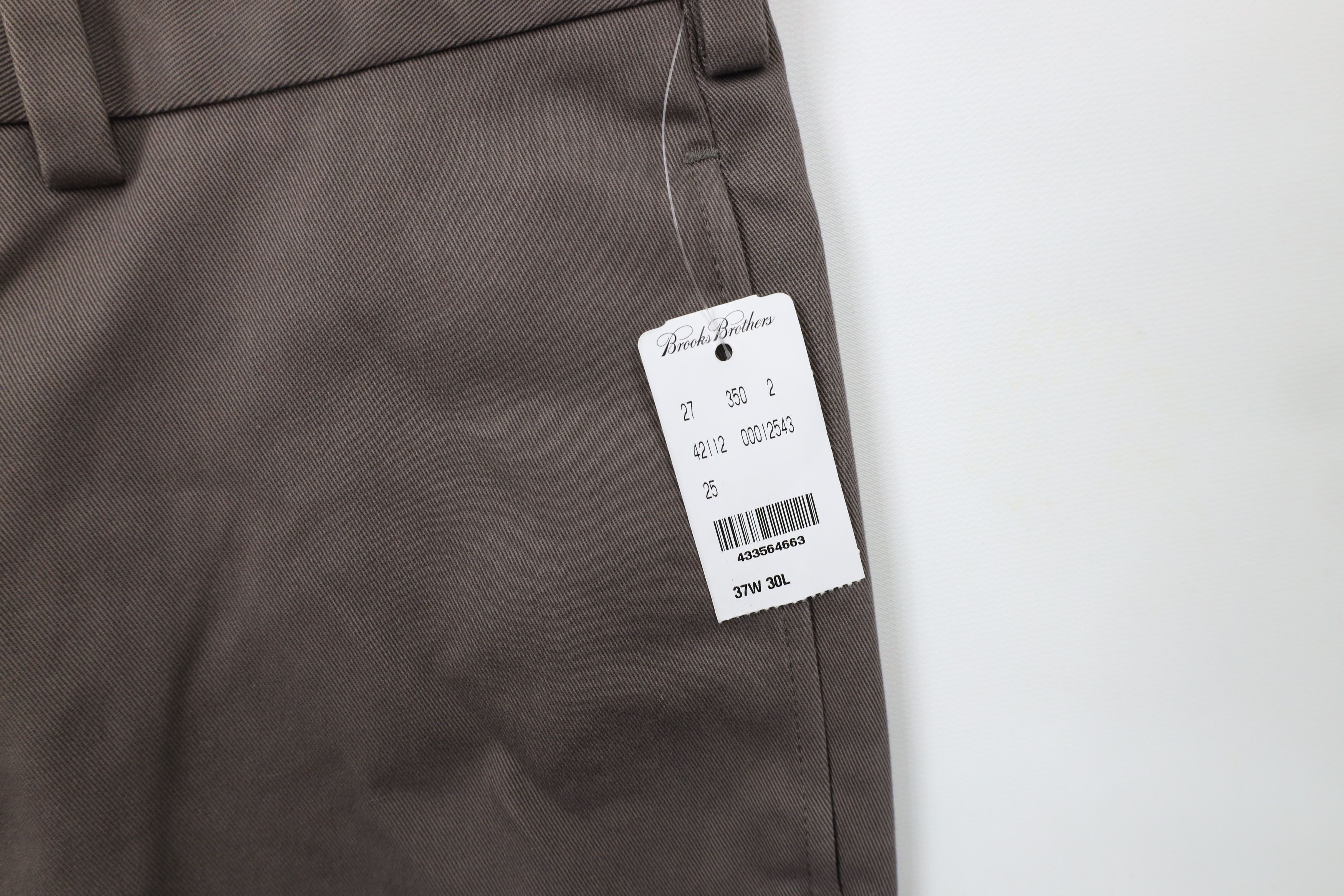 Brooks Brothers × Vintage Deadstock Vintage Brooks Brothers Advantage Chino Pants Gray Size US 37 - 5 Thumbnail