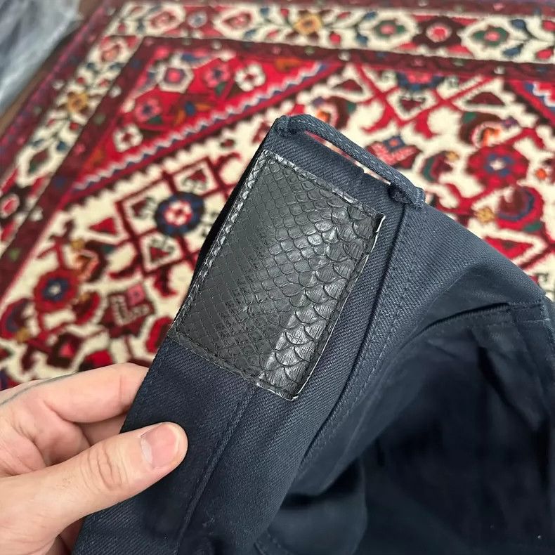 Visvim visvim size W32L32 10aw Original Snakeskin Black Bull Jean Size US 32 / EU 48 - 5 Thumbnail