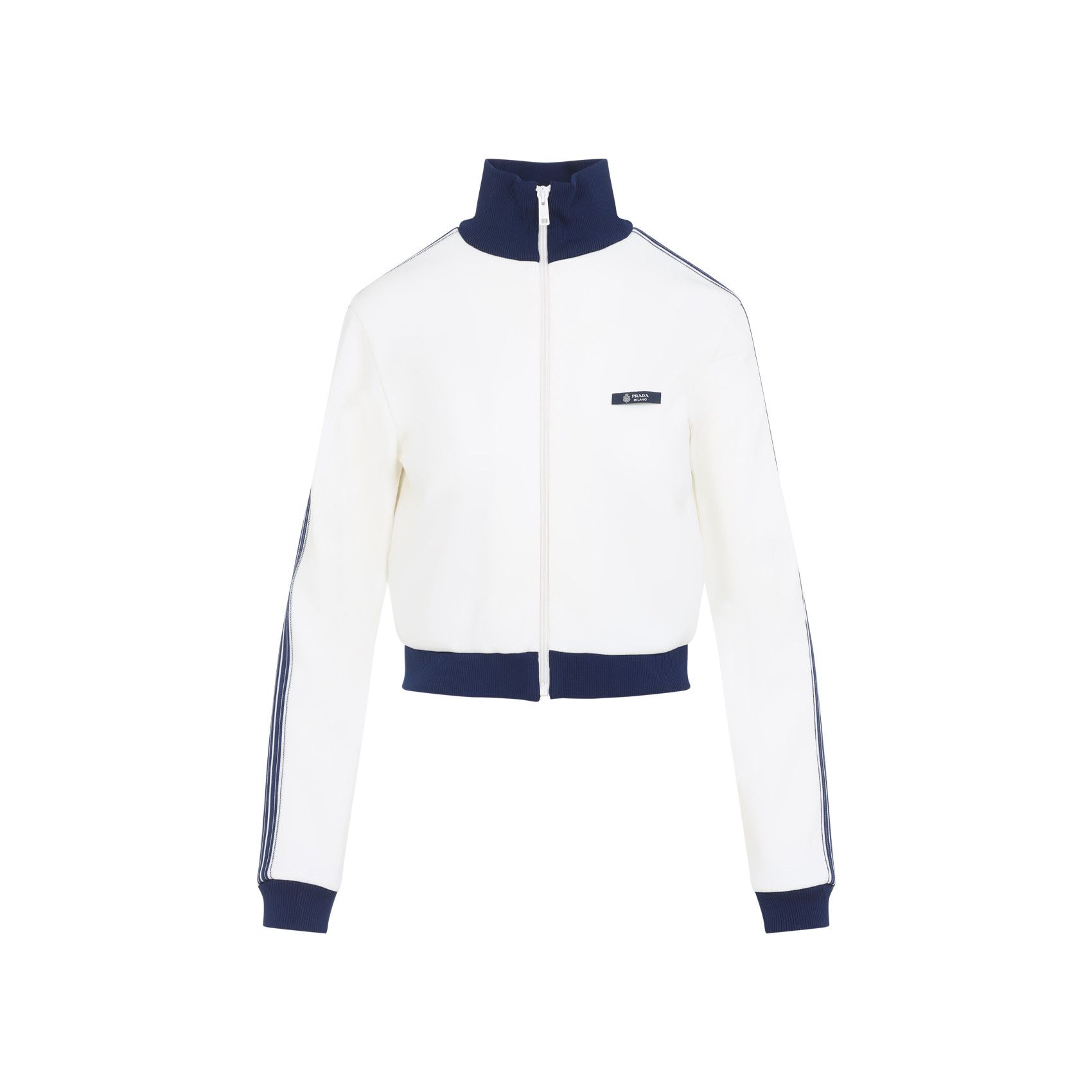 Prada Prada Zip-Up Logo Jacket Size S / US 4 / IT 40 - 1 Thumbnail