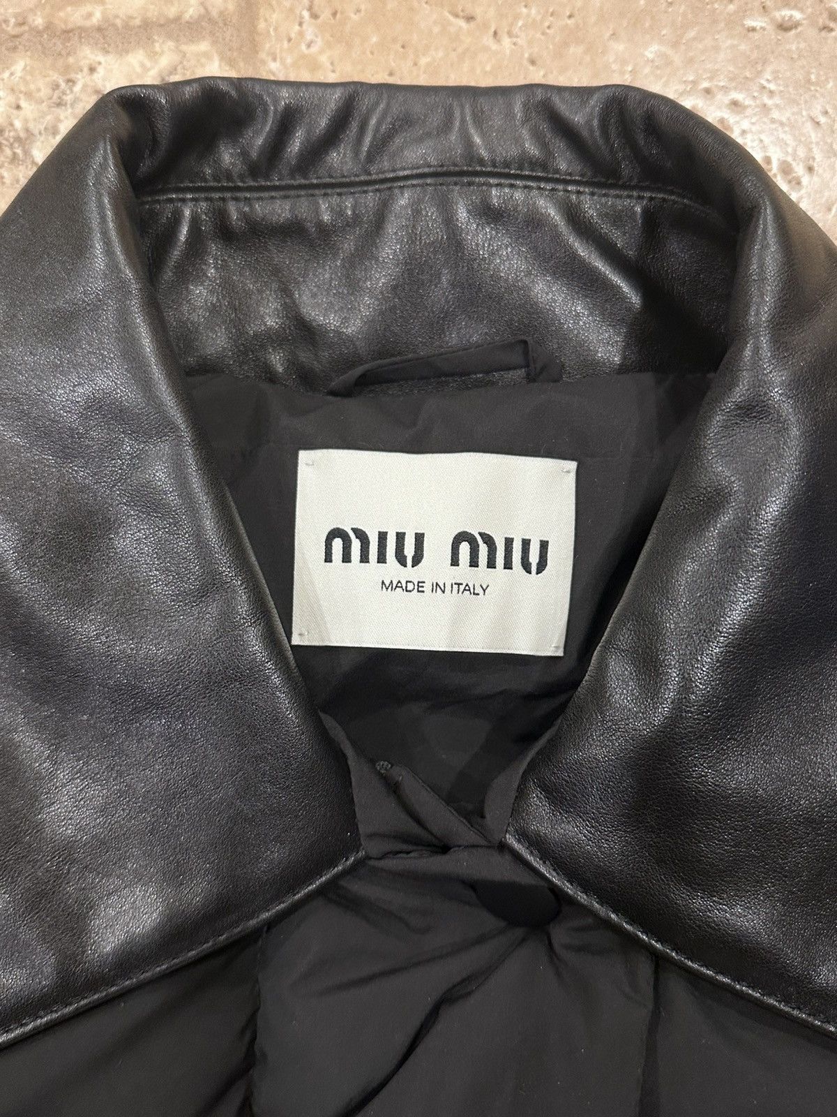 Miu Miu Miu Miu Technical Ponge Cropped Down Puffer Padded Jacket Size US L / EU 52-54 / 3 - 7 Thumbnail