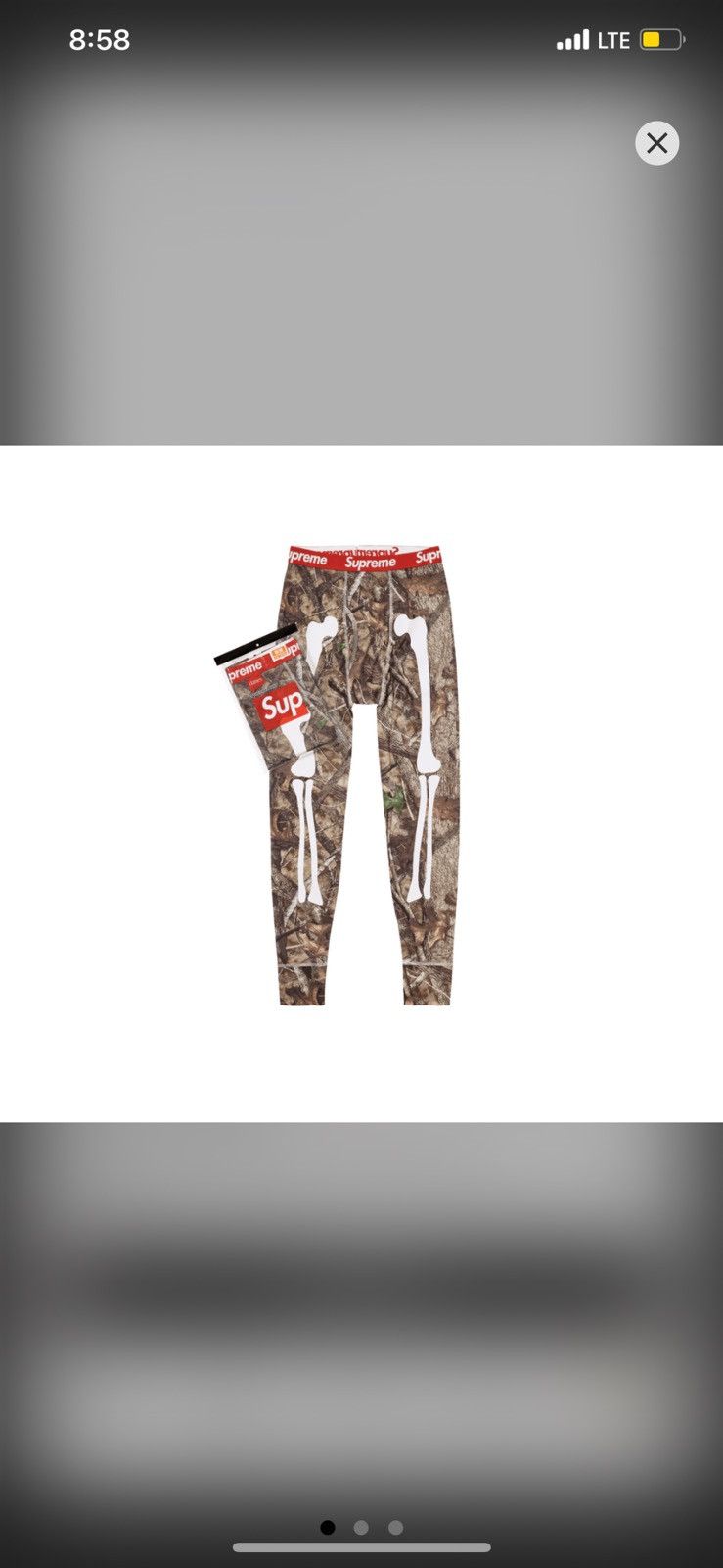 Supreme Supreme Hanes Bones Thermal Pants Size XL Size 36 - 1 Thumbnail