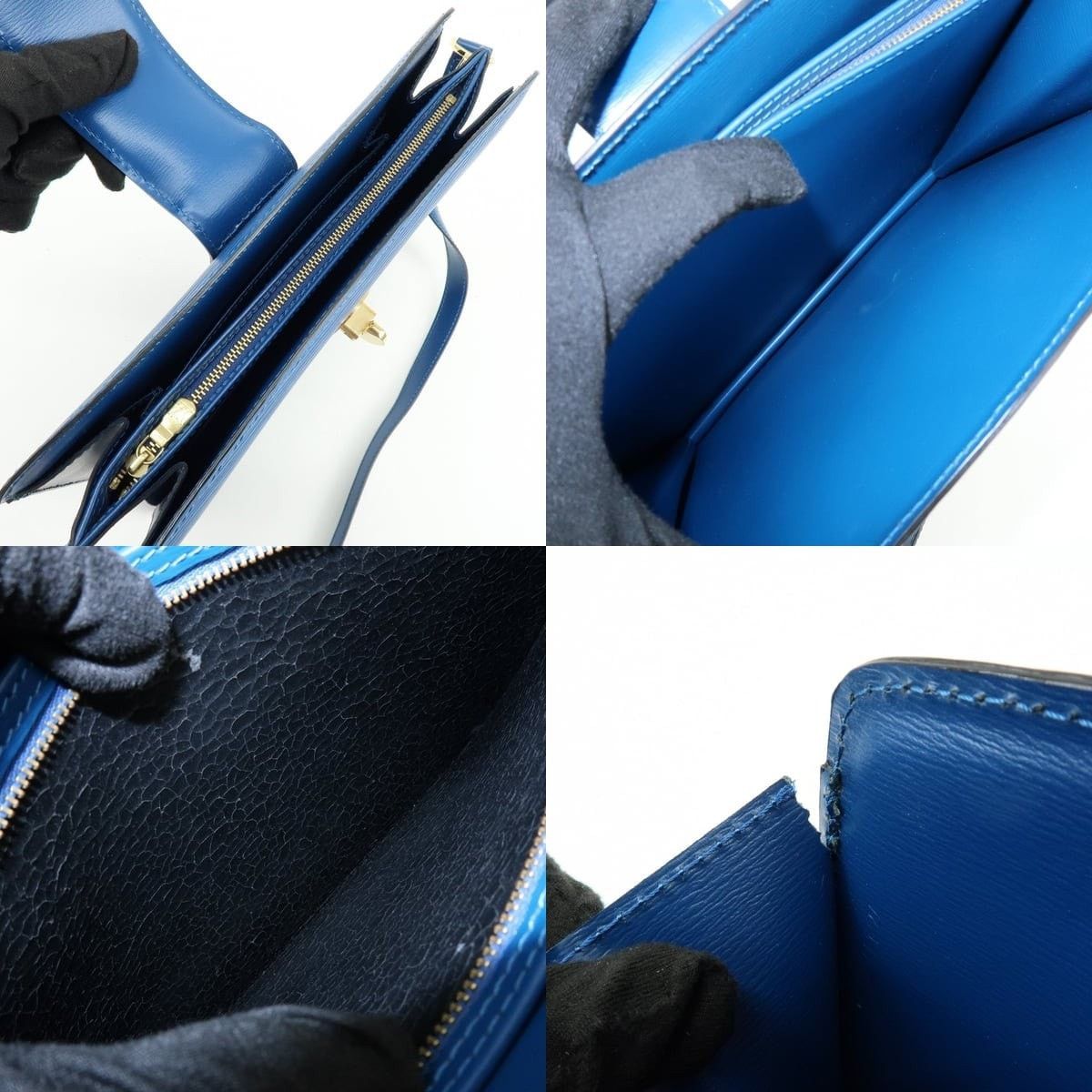 Louis Vuitton Louis Vuitton Epi Capucines Shoulder Bag Leather Blue Size ONE SIZE - 7 Thumbnail