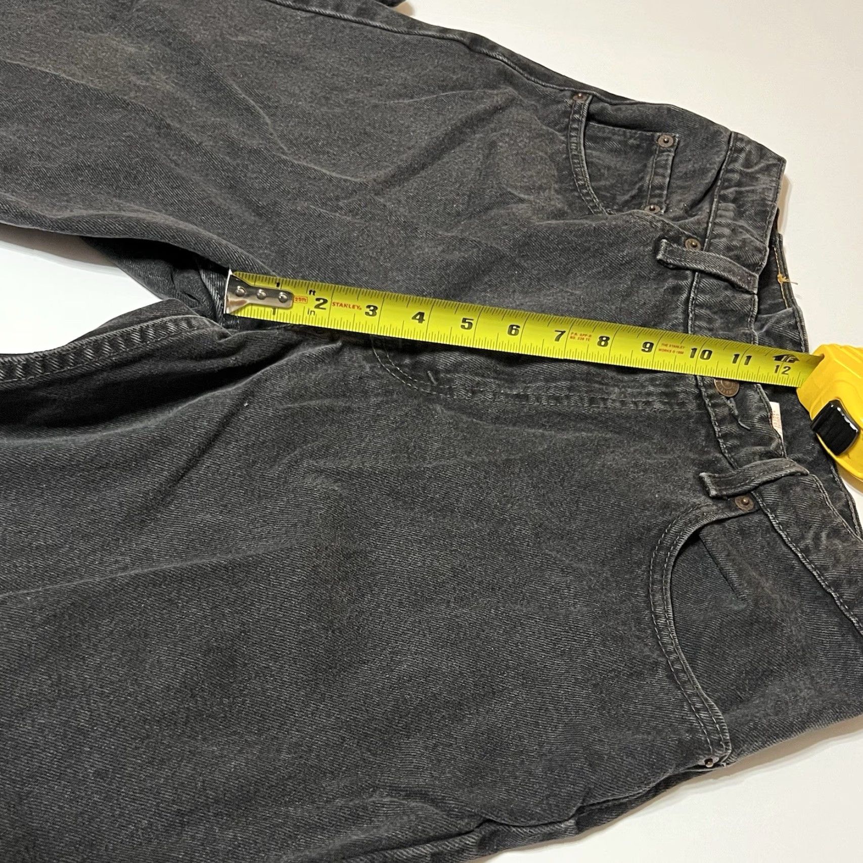 Levi's VTG Levi's 560 Jeans 5-Pocket Denim Black 31x29 Loose Tapered Leg USA Made Mens Jeans 90s Retro Cowboy Theme Size US 31 - 4 Thumbnail
