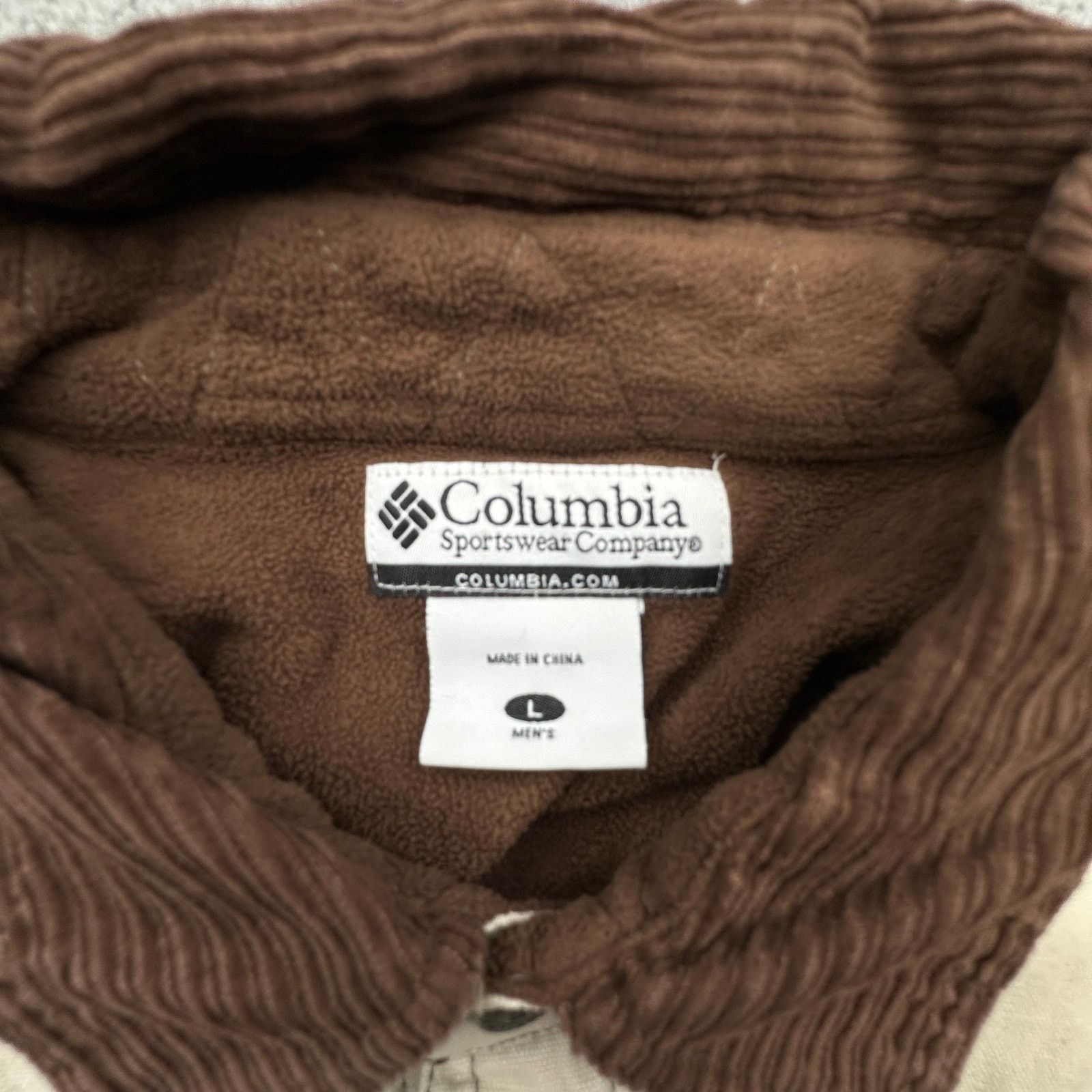Columbia Columbia Fleece Lined Button Canvas Shirt Men Large Brown Size US L / EU 52-54 / 3 - 2 Thumbnail