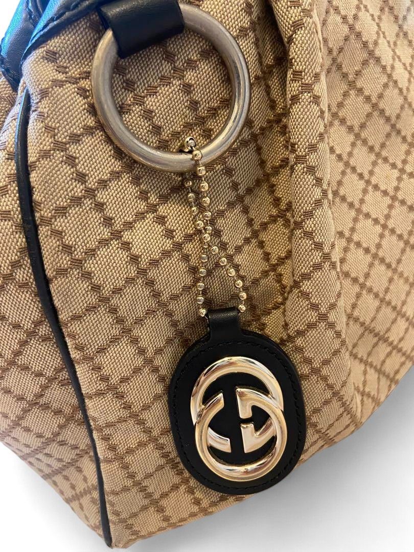 Gucci Gucci - Diamant Sukey Interlocking Monogram Beige Brown Size ONE SIZE - 9 Thumbnail