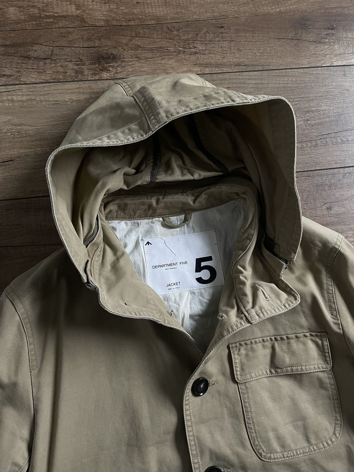 DEPARTMENT5 Department 5 Beige Sand Cotton Military Jacket Size US M / EU 48-50 / 2 - 7 Thumbnail