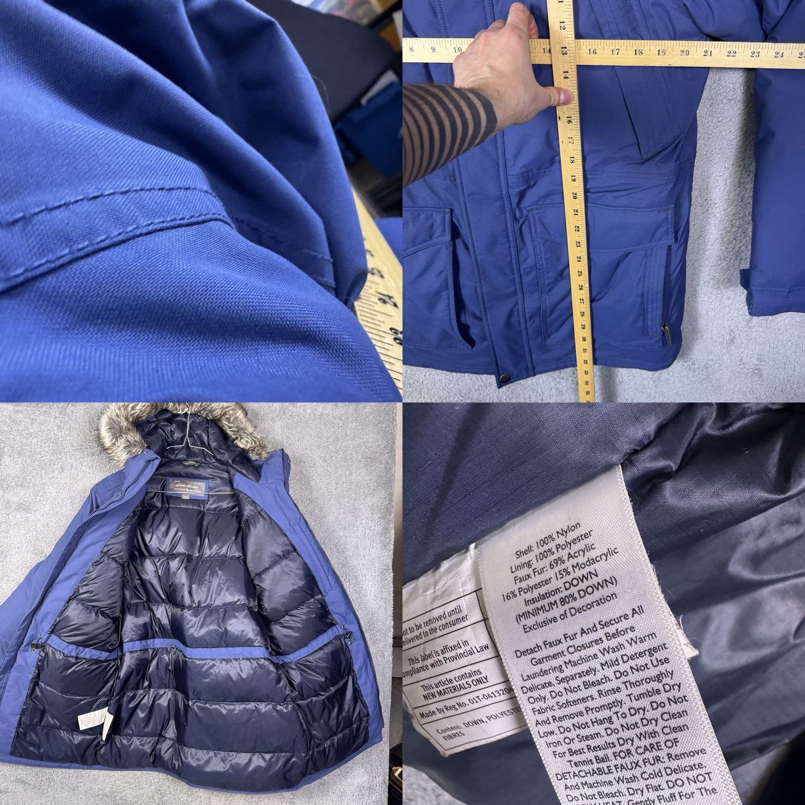 Eddie Bauer VINTAGE? No. Eddie Bauer WeatherEdge Parka Jacket Womens S Down Fur Hood Puffer Full Zip Size S / US 4 / IT 40 - 8 Thumbnail