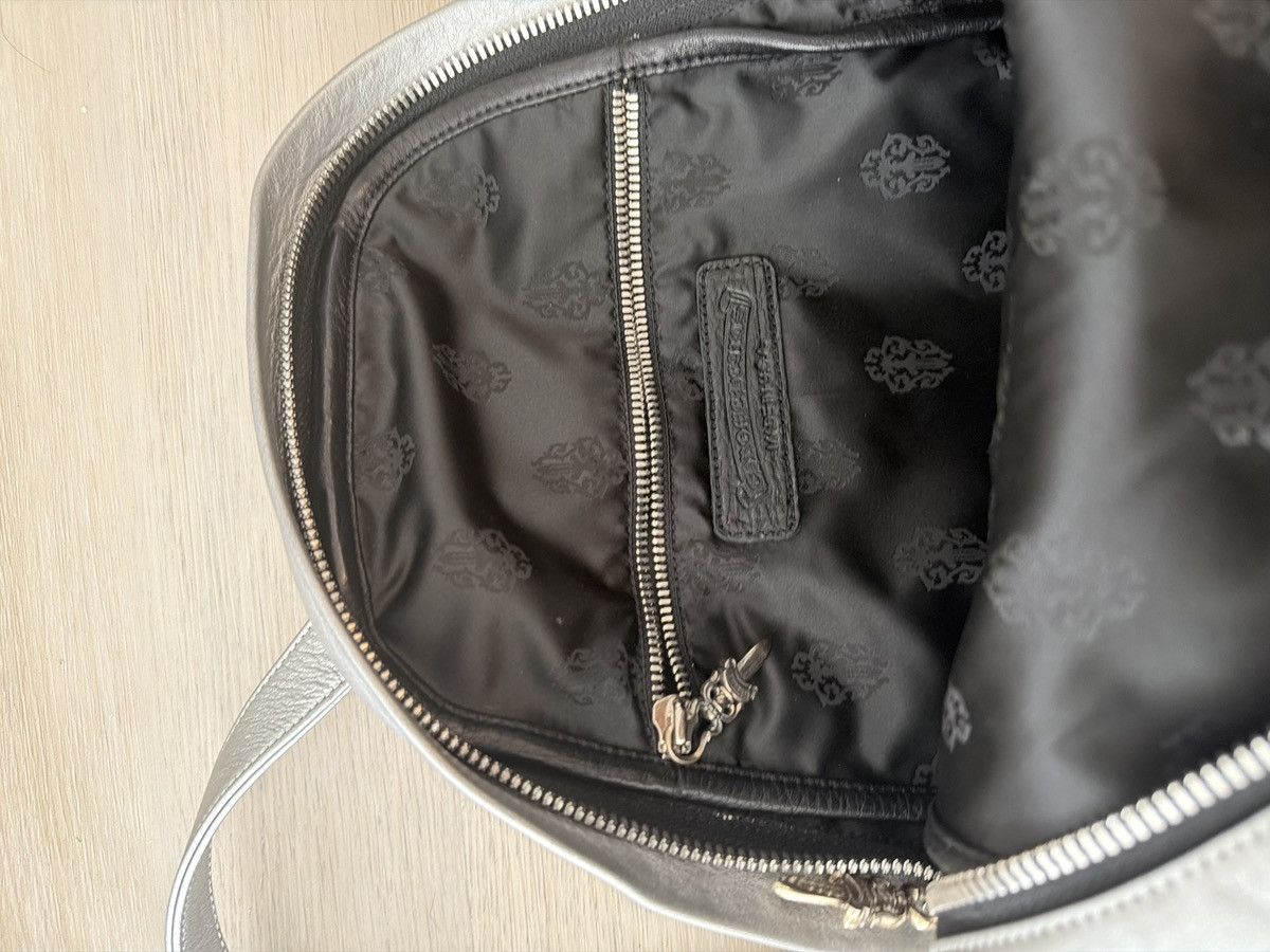 Chrome Hearts 1 of 1 Silver Chrome Heart Leather Backpack Size ONE SIZE - 13 Thumbnail