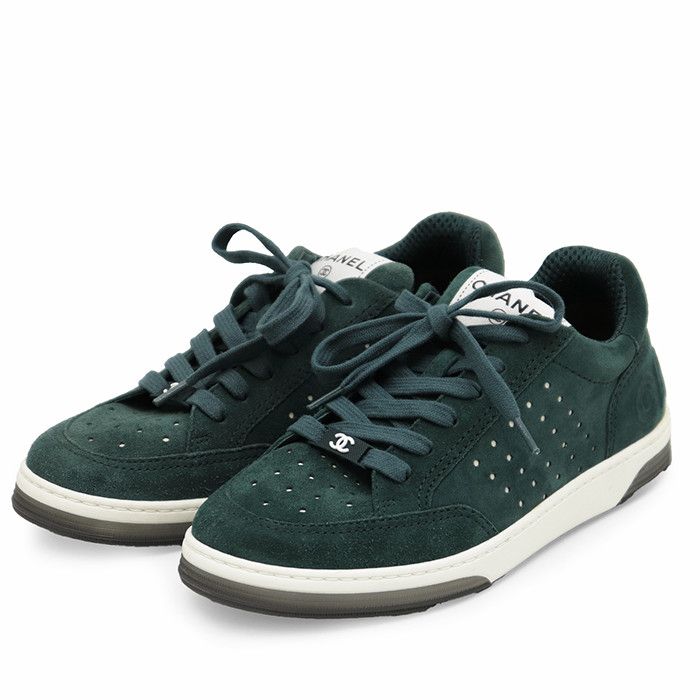 Chanel Chanel Chanel Suede Sneakers Leather Shoes G39225 DUTY FREE for USA Size ONE SIZE - 1 Thumbnail