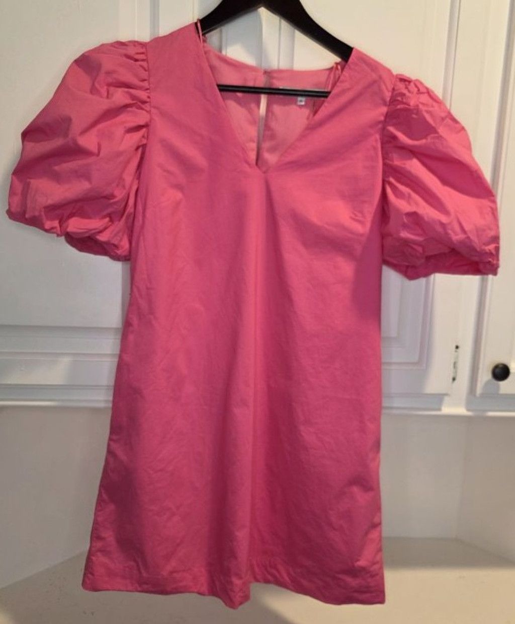 English Factory English Factory Hot Pink Puff Sleeve Mini Dress XS Barbiecor Size XS / US 0-2 / IT 36-38 - 2 Thumbnail