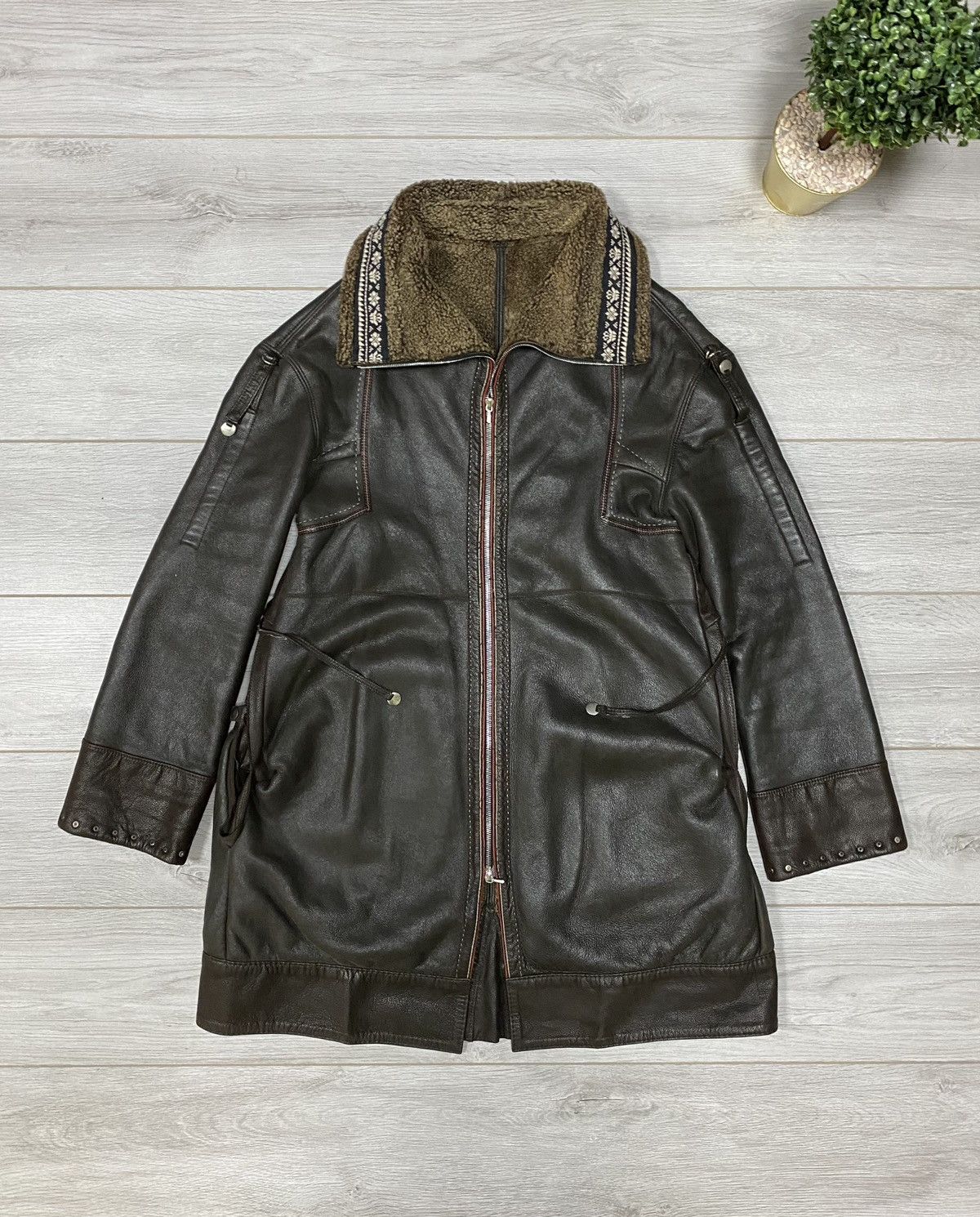 Marithe + Francois Girbaud Marithe Francois Girbaud RARE sheepskin leather coat Size US L / EU 52-54 / 3 - 2 Thumbnail