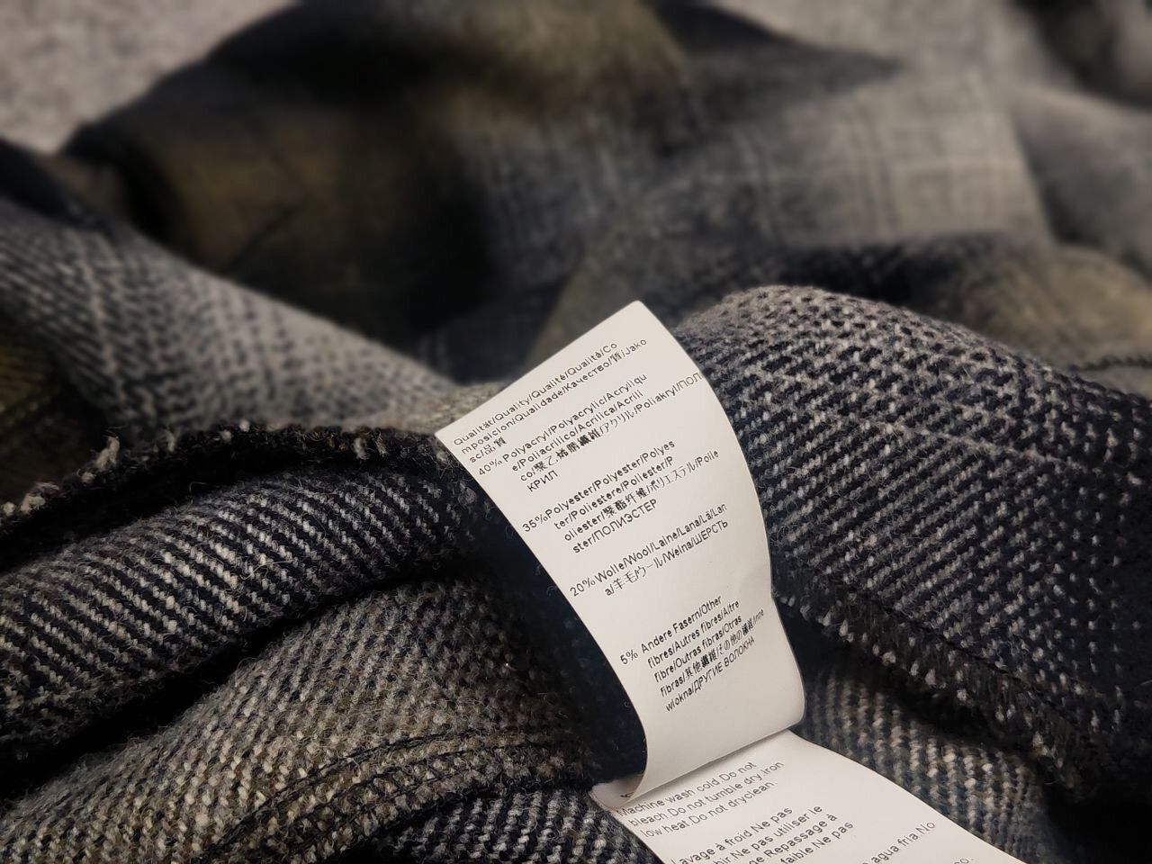 Hugo Boss Boss Orange Overshirt Flannel Checkered Wool Blend Shirt Size US XL / EU 56 / 4 - 18 Thumbnail