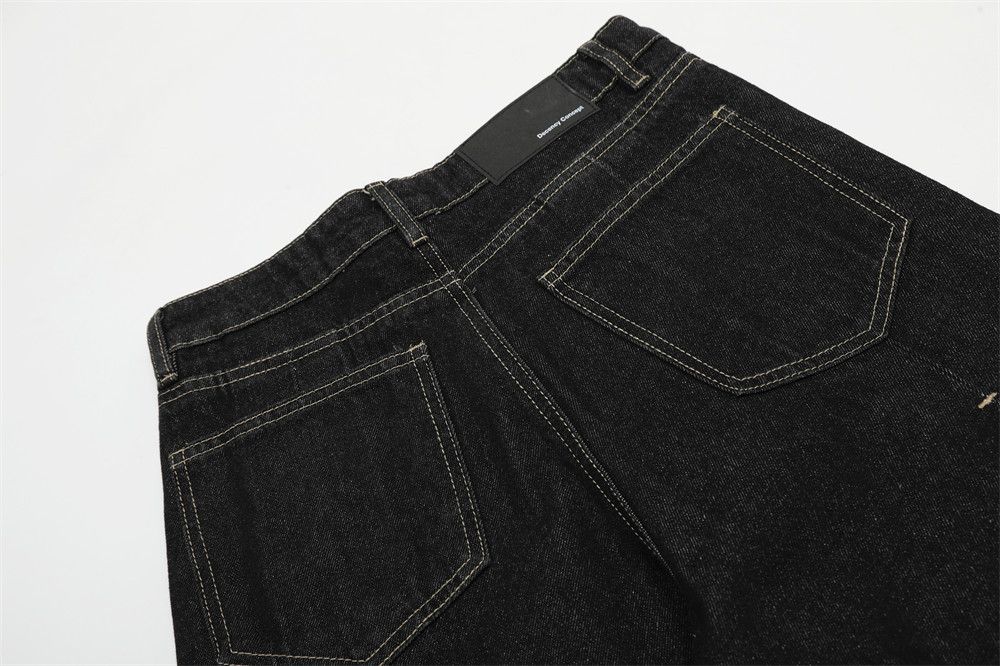 Jean Men's street loose casual pleated wide-leg jeans Size US 32 / EU 48 - 4 Thumbnail