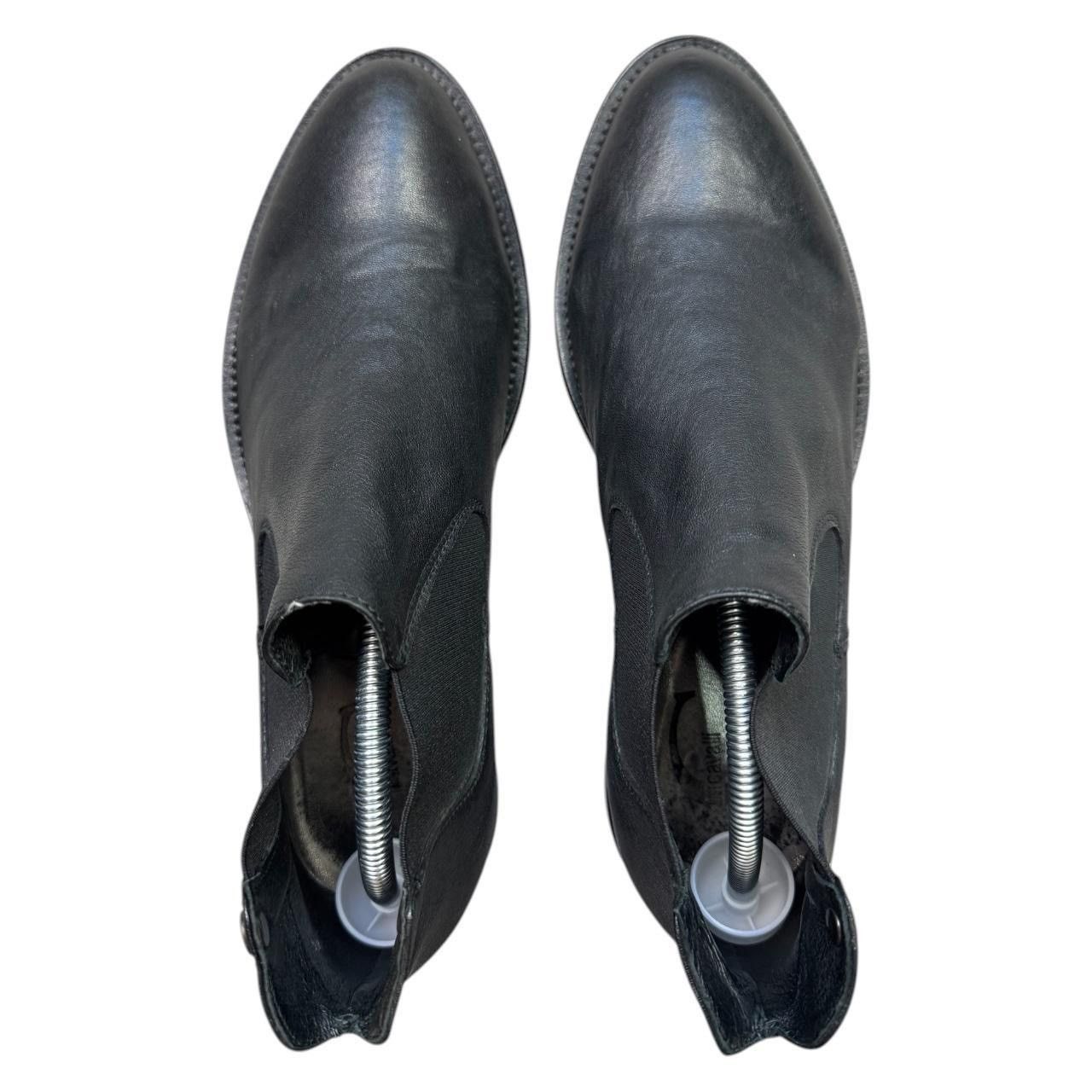 Just Cavalli Just cavalli black leather Chelsea boots with gold logo Size US 9 / EU 42 - 4 Thumbnail