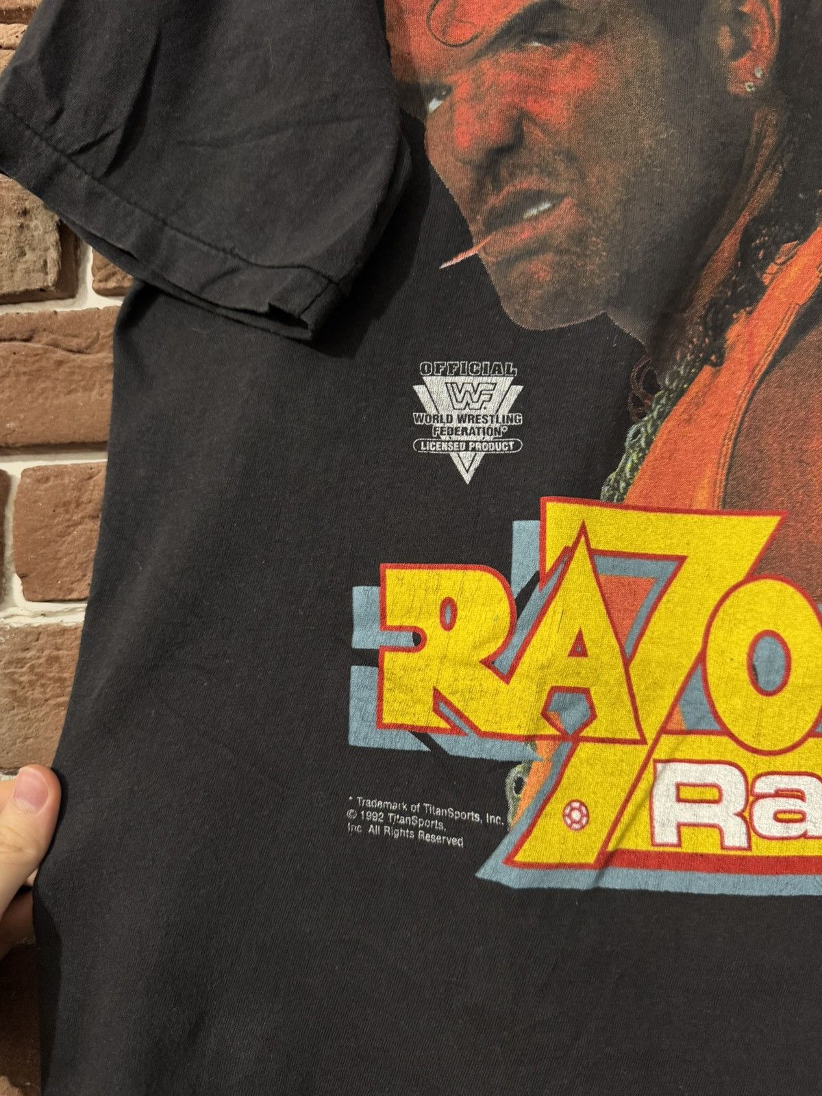 Vintage Vintage 90s WWF Razor Ramon RIP Wrestling Grail WWE Black M Size US M / EU 48-50 / 2 - 4 Thumbnail
