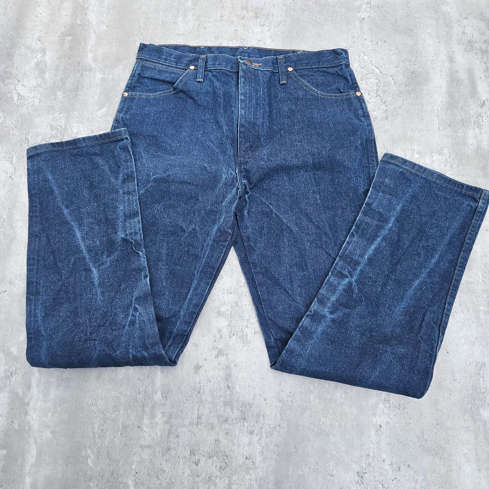 Wrangler Vintage 90's Wrangler Straight Leg Denim Jeans Men's 36X34 Size US 36 / EU 52 - 4 Thumbnail