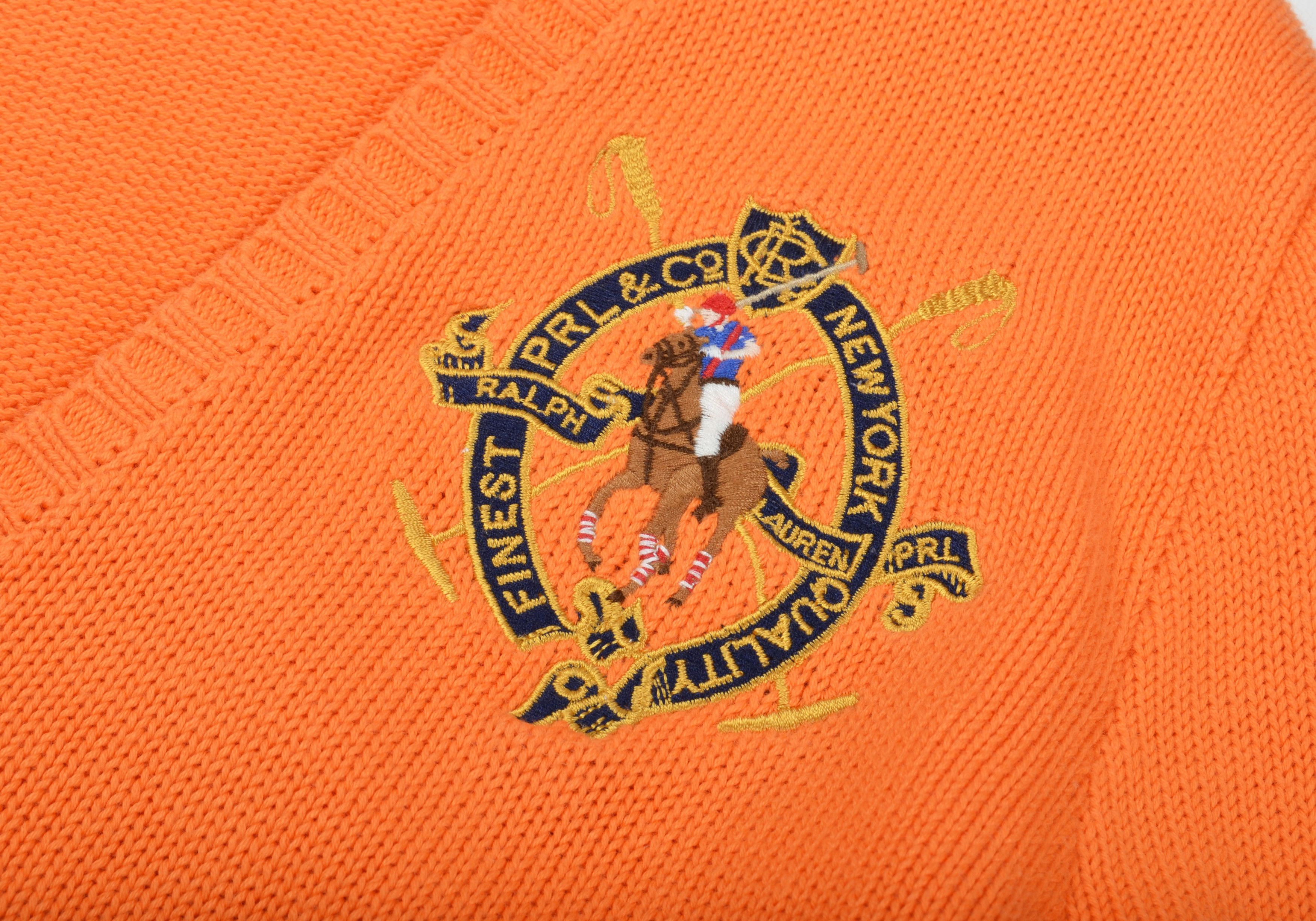 Ralph Lauren Vintage Ralph Lauren Sport Cotton Knitted Big Logo Sweater Size M / US 6-8 / IT 42-44 - 6 Thumbnail