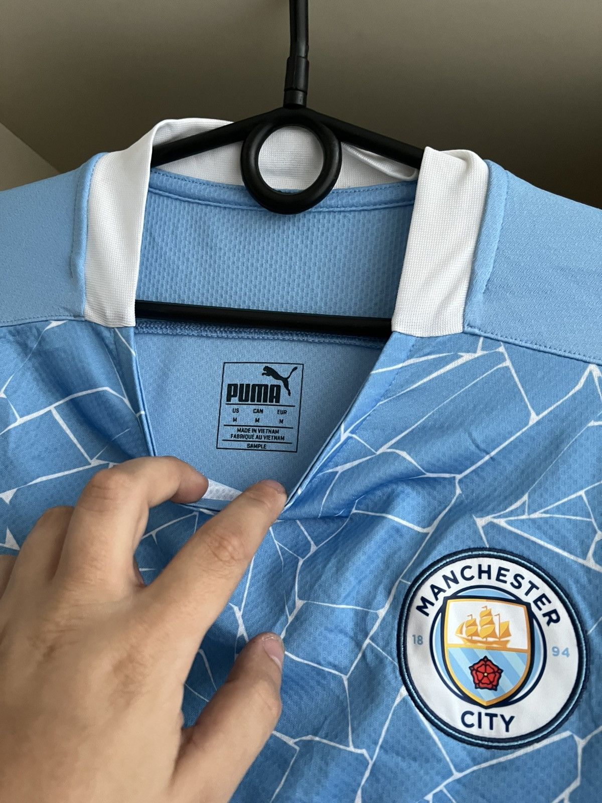 Puma Puma Manchester City Jersey Soccer Football Size US M / EU 48-50 / 2 - 6 Thumbnail