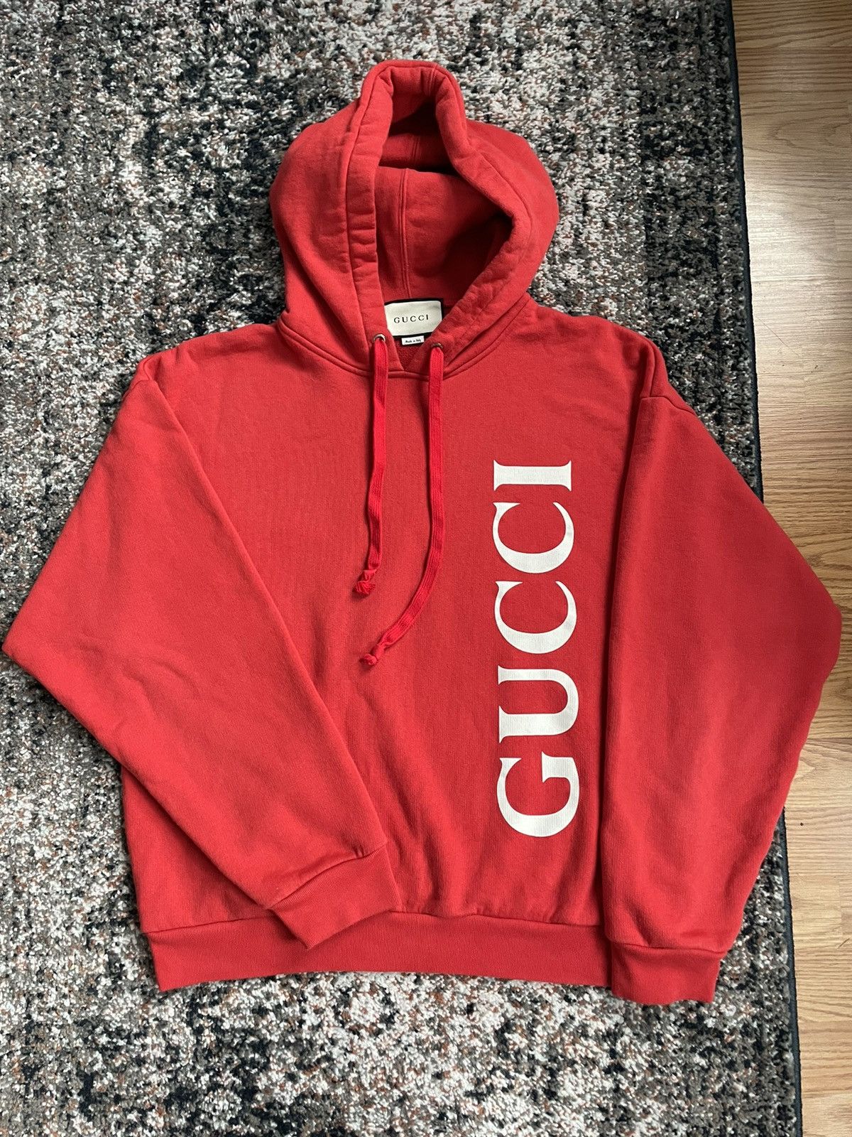 Gucci best sale red hoodie