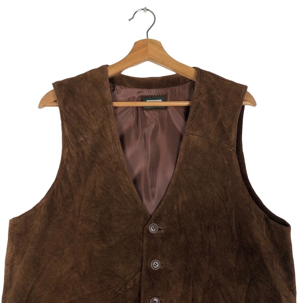 Japanese Brand 🔥Vintage Leather Vest Biker Uniqlo Japan Issey Miyake Size US XL / EU 56 / 4 - 3 Thumbnail