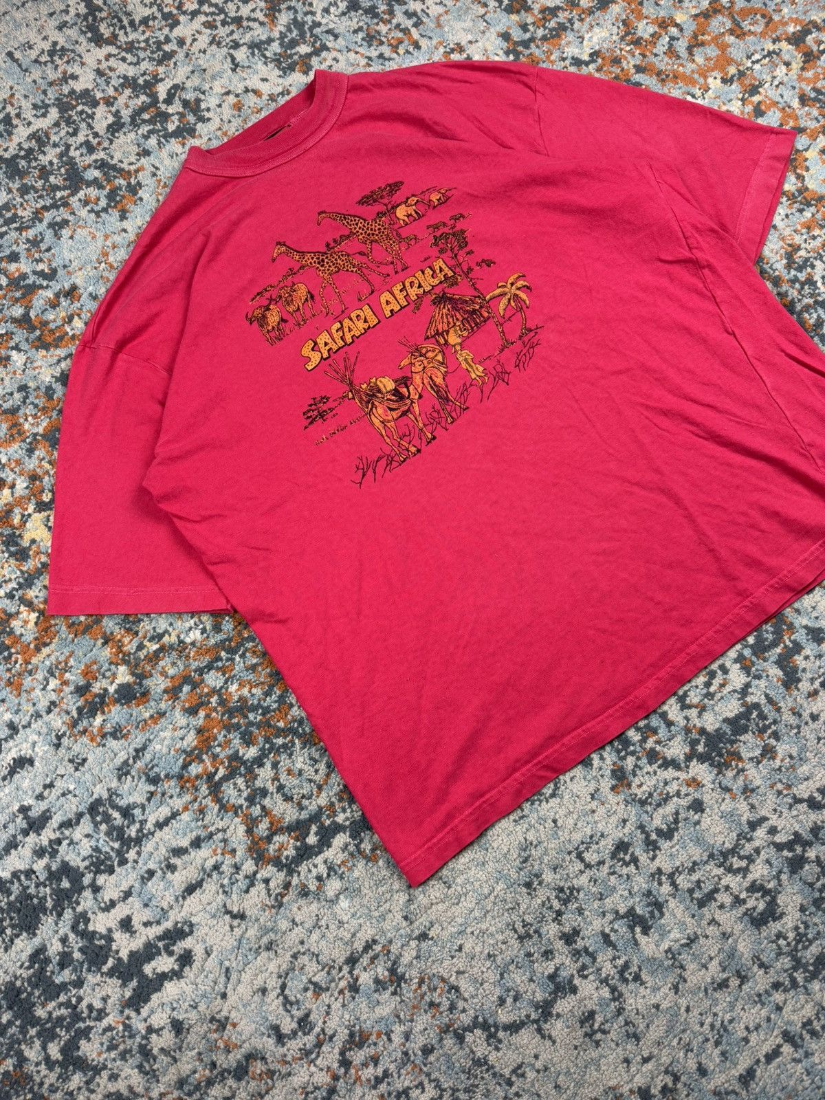 Vintage Vintage 90s Safari Africa graphic animal tee made in Kenya Size US XL / EU 56 / 4 - 2 Thumbnail