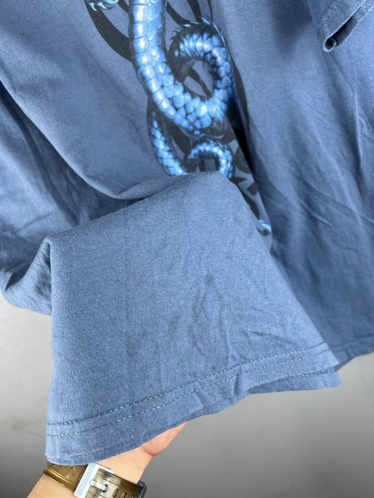 Vintage Vintage Y2K Chinese Dragon Washed Thrashed Gothic Tee XL Size US XL / EU 56 / 4 - 6 Thumbnail