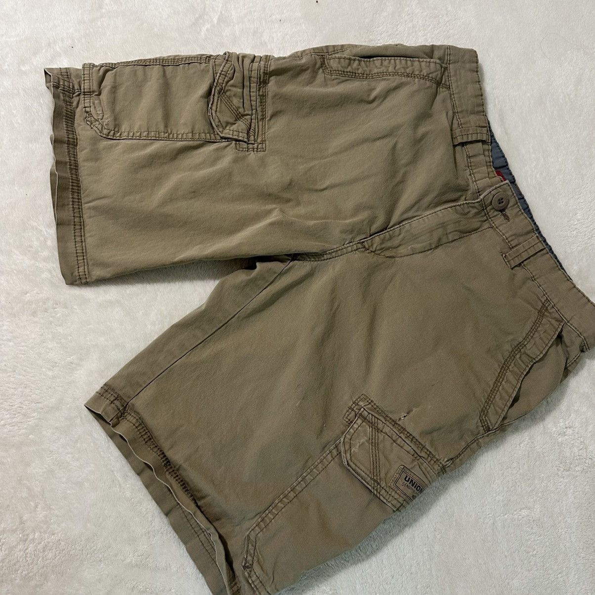 UNIONBAY Vintage Beige Union bay Cargo Shorts Size US 32 / EU 48 - 3 Thumbnail
