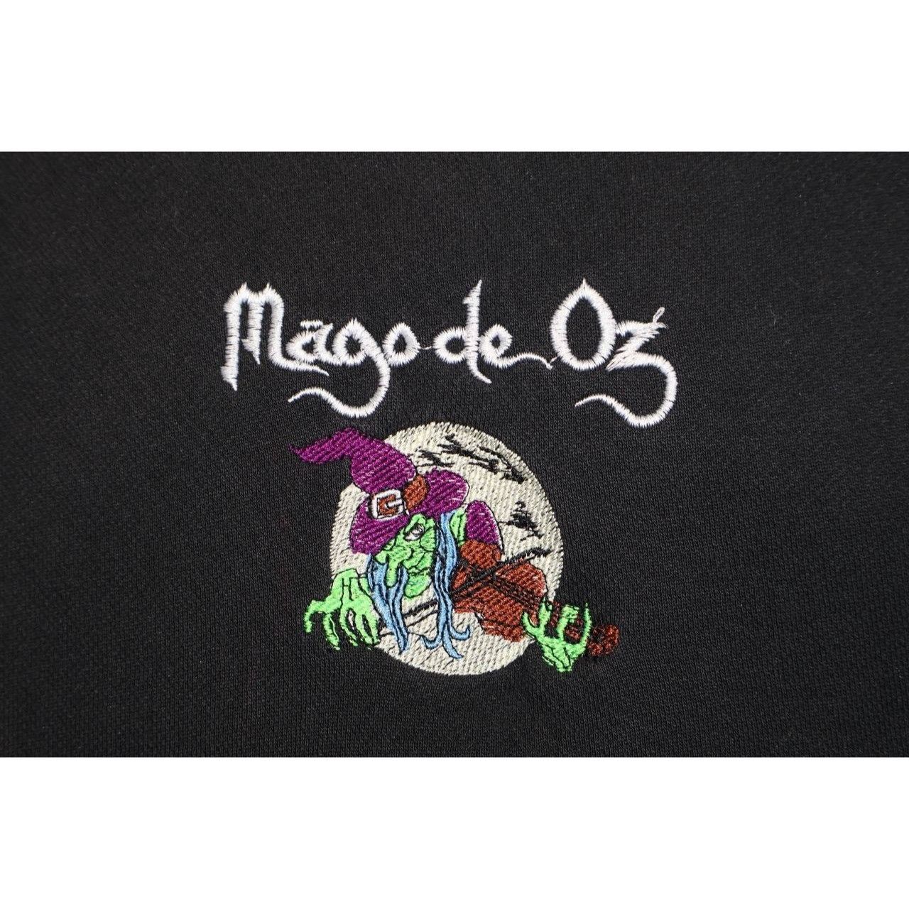 Fruit Of The Loom Vintage 90s Mago de Oz Hoodie Witch Violin Graphic Full Zip Size US M / EU 48-50 / 2 - 6 Thumbnail