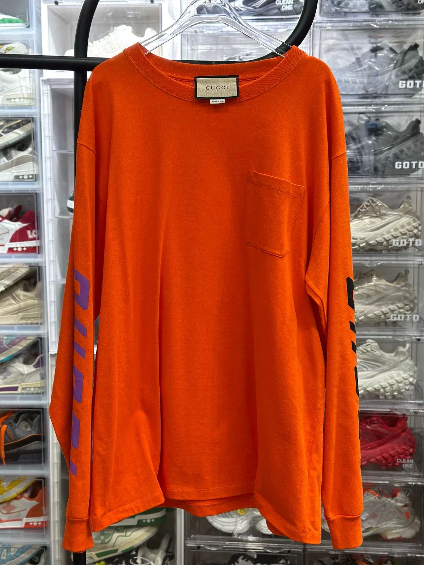 Gucci Gucci Printed Orange Hoodie M Men Size US M / EU 48-50 / 2 - 1 Thumbnail