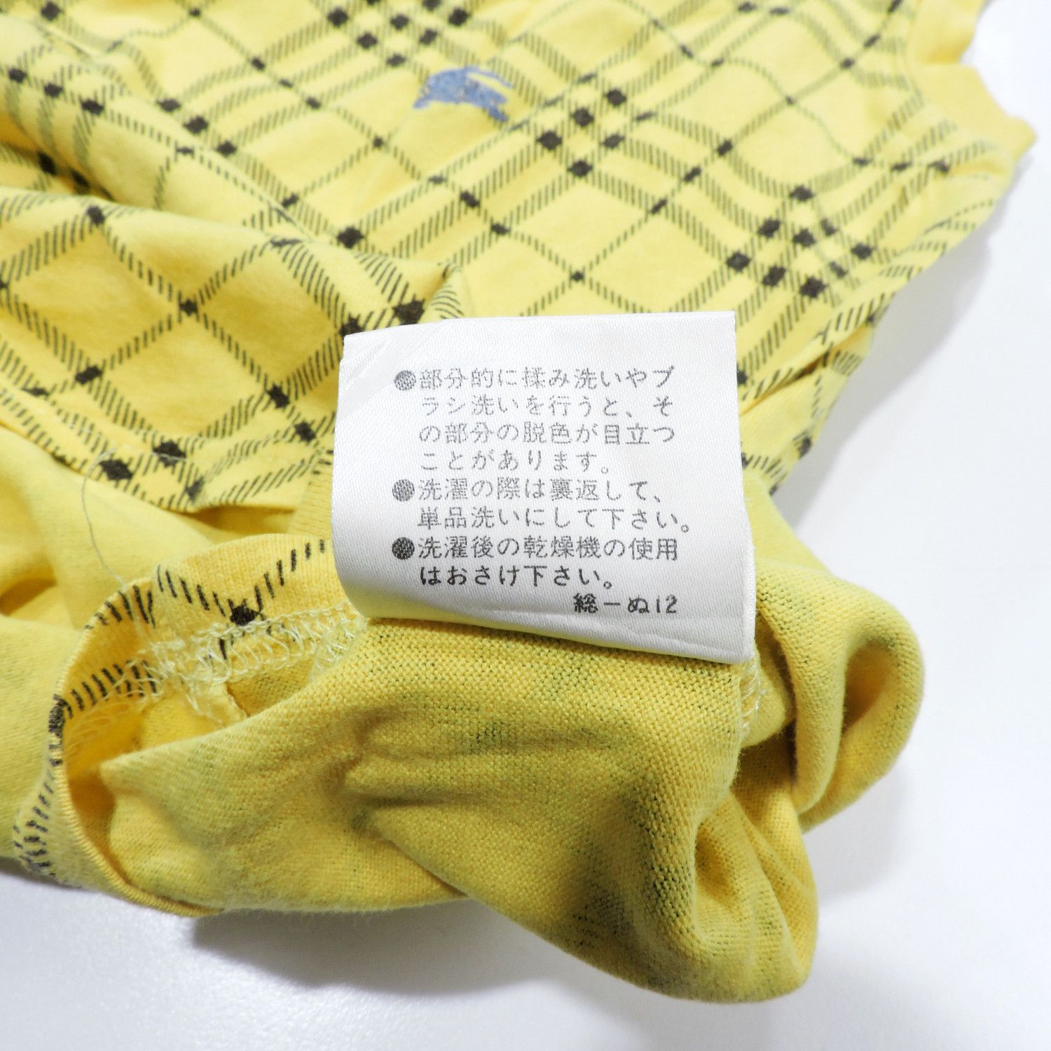 Burberry BURBERRY LONDON BLUE LABEL CHECKED YELLOW T-SHIRT Size XS / US 0-2 / IT 36-38 - 5 Thumbnail