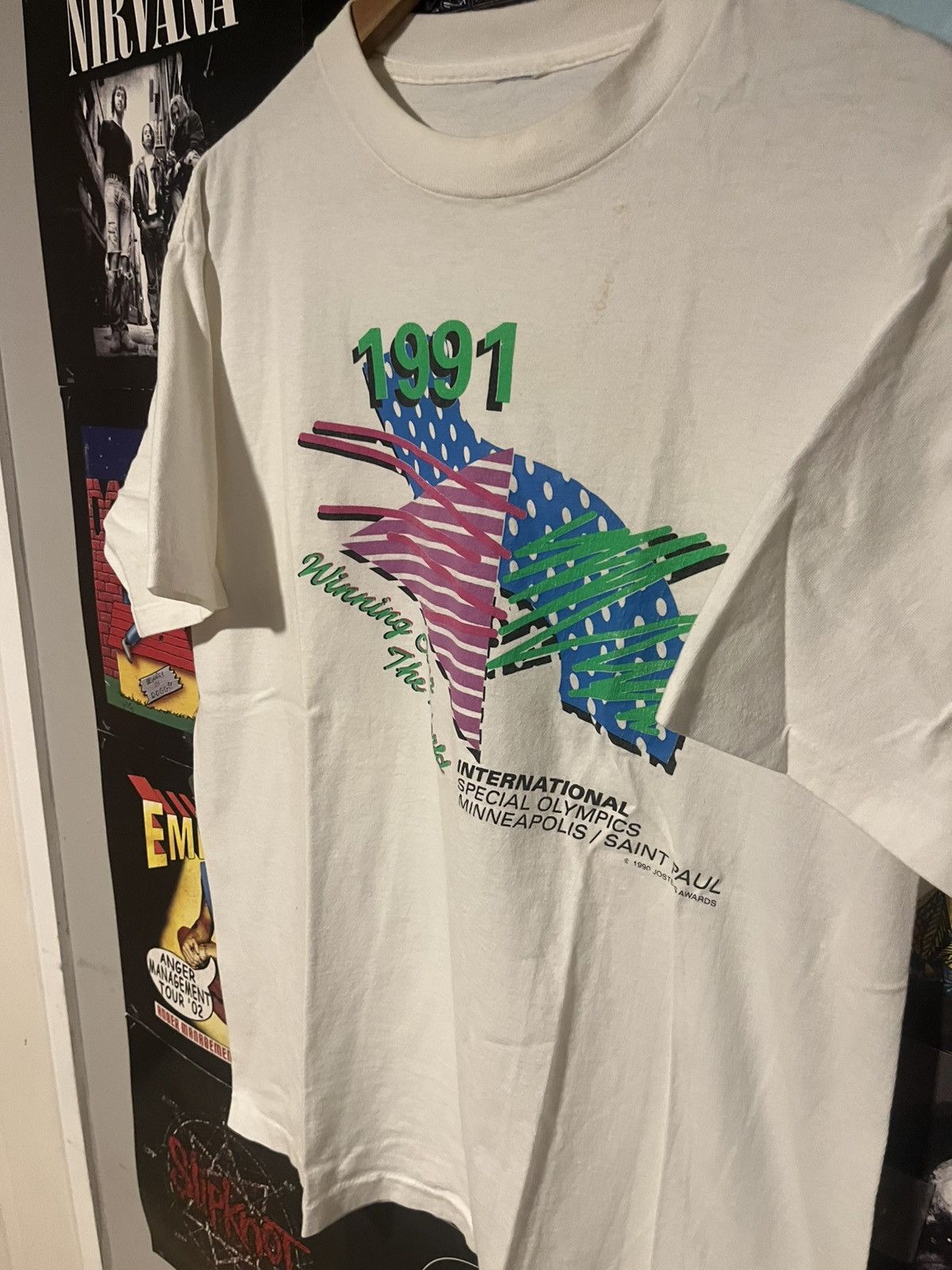 USA Olympics Vintage 1990 International Special Olympics Minneapolis Tee Size US L / EU 52-54 / 3 - 2 Thumbnail