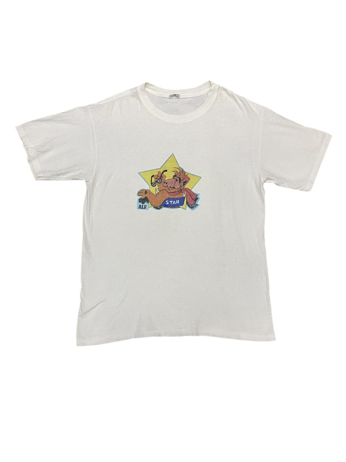 Vintage 1990s Surfing ALF New York Alien Life Form Graphic Tee Size US L / EU 52-54 / 3 - 1 Thumbnail