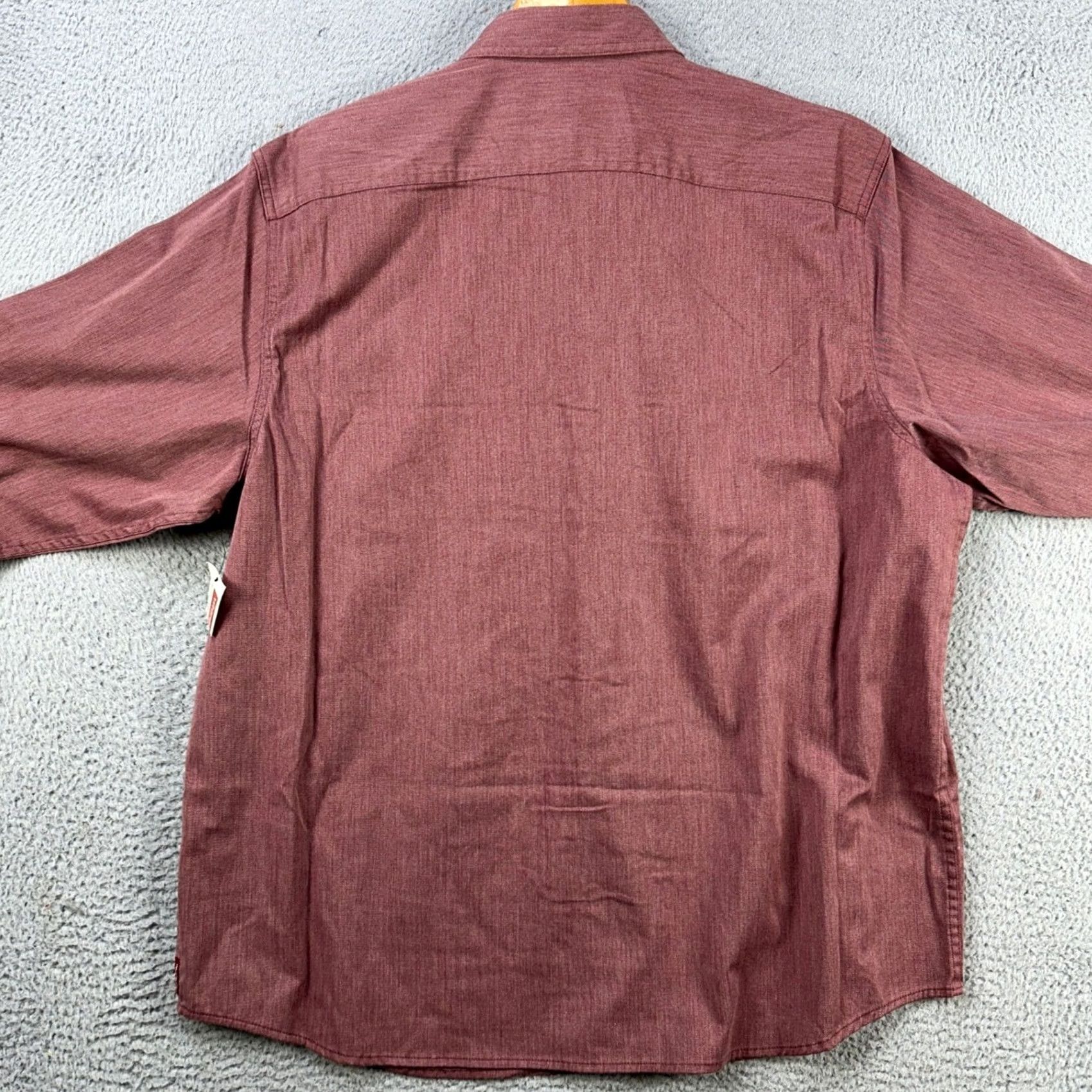 Wrangler Wrangler Shirt Button Up Mens XL Red Flap Pocket Stretch Long Sleeve Casual NEW Size US XL / EU 56 / 4 - 3 Thumbnail