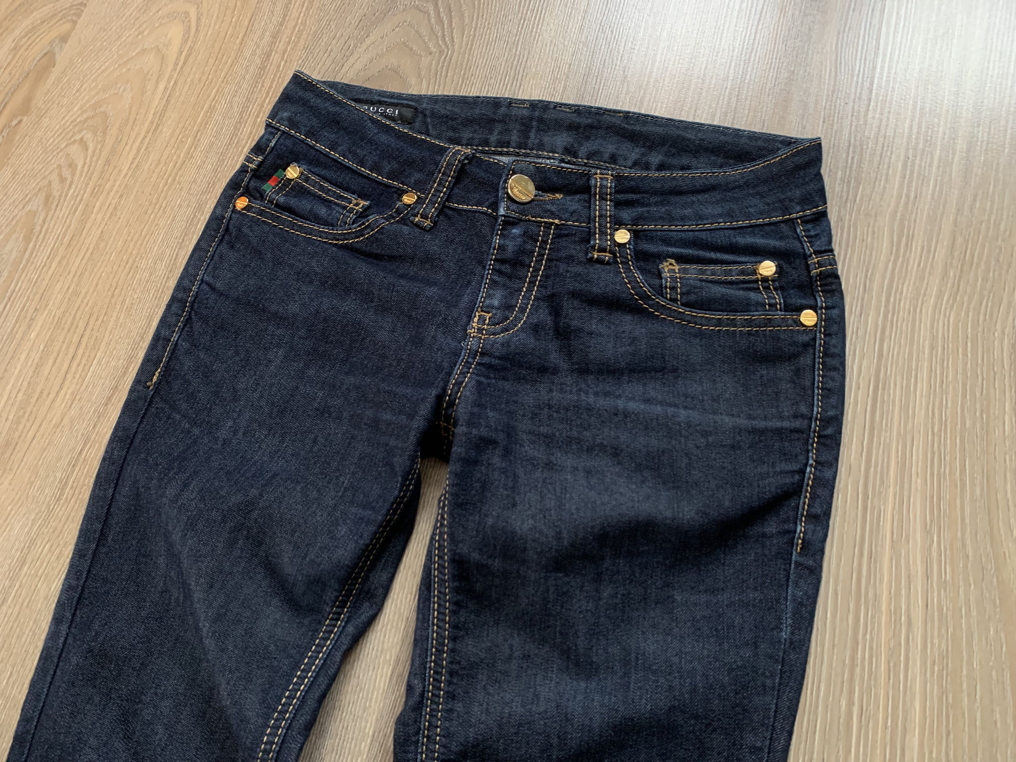 Gucci Vintage Womens Gucci Blue Skinny Jeans Size 25" / US 0 / IT 36 - 4 Thumbnail