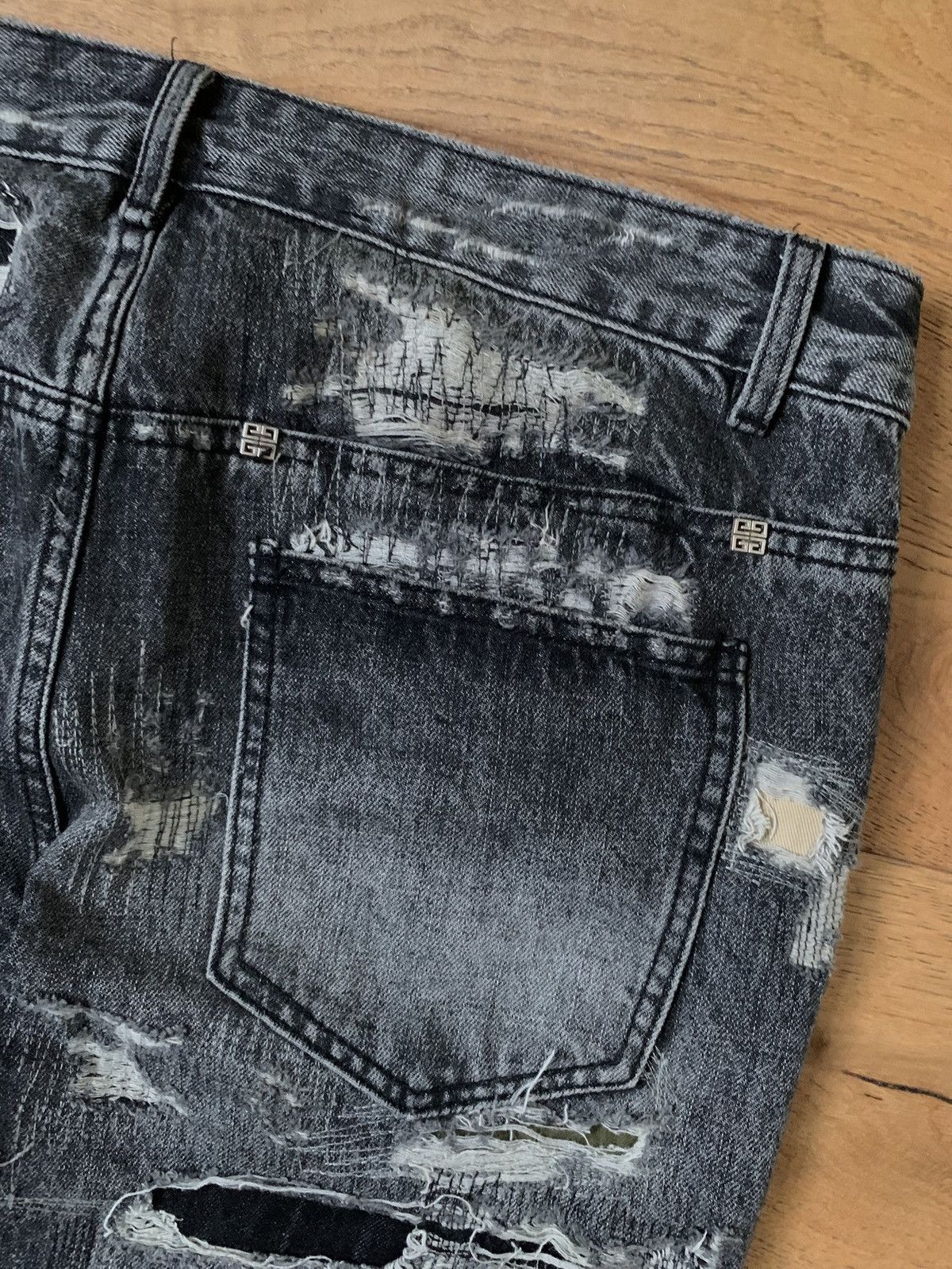 Givenchy Givenchy FW22 Boro Distressed Denim By Matthew Williams Size US 32 / EU 48 - 6 Thumbnail