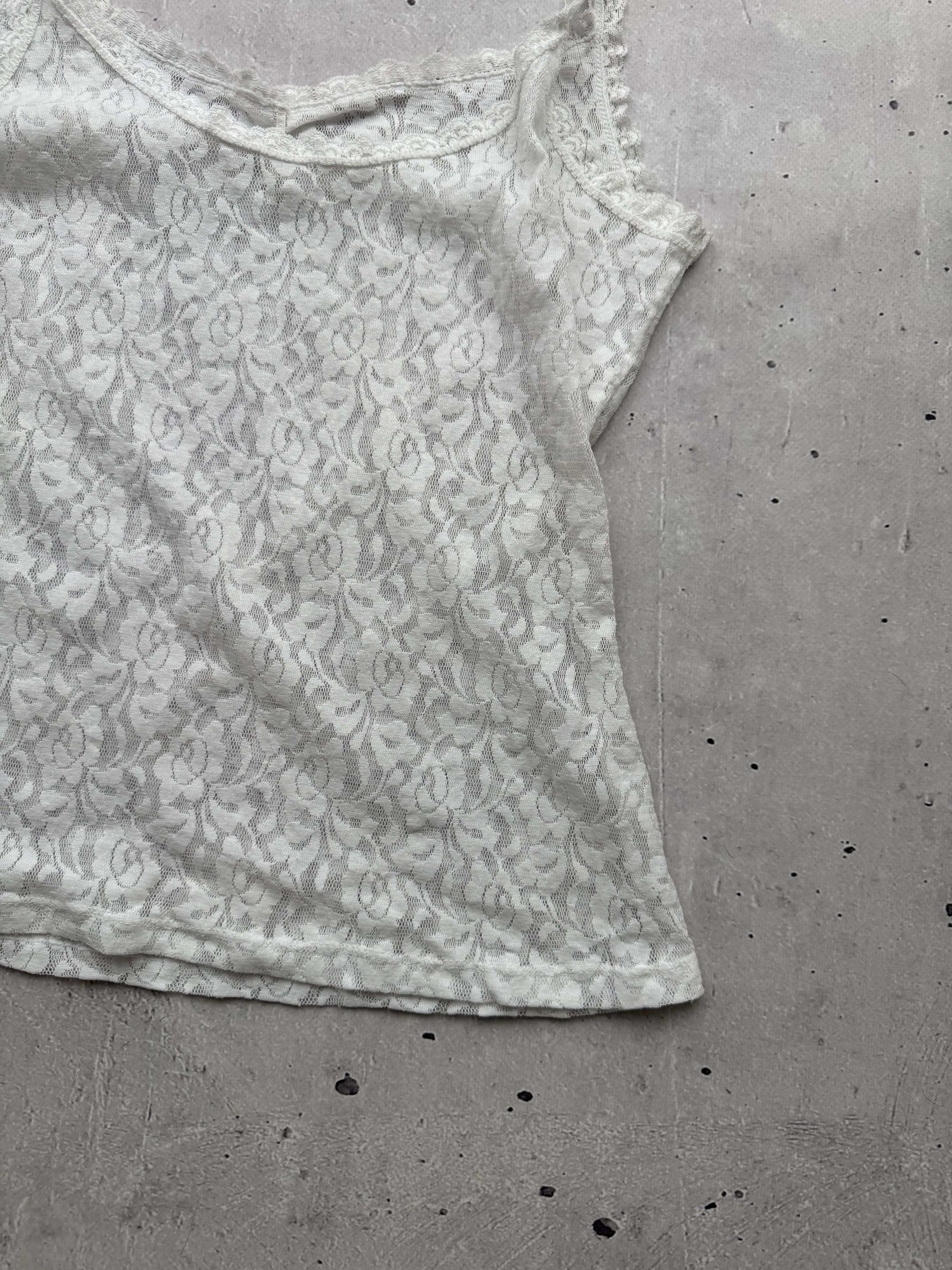 Japanese Brand × Vintage Vintage Lace Mesh Tank Top Size S / US 4 / IT 40 - 7 Thumbnail