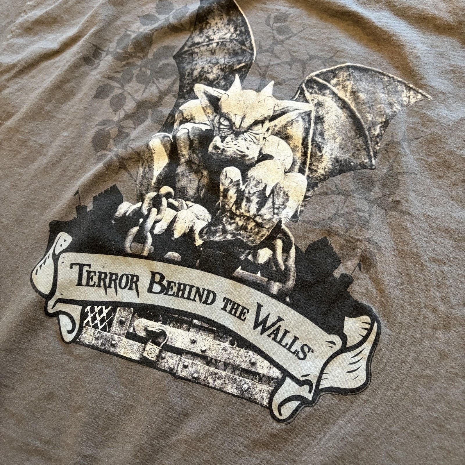 Gildan Terror Behind The Walls Shirt Mens XL Gargoyle Philadelphia Size US XL / EU 56 / 4 - 5 Thumbnail