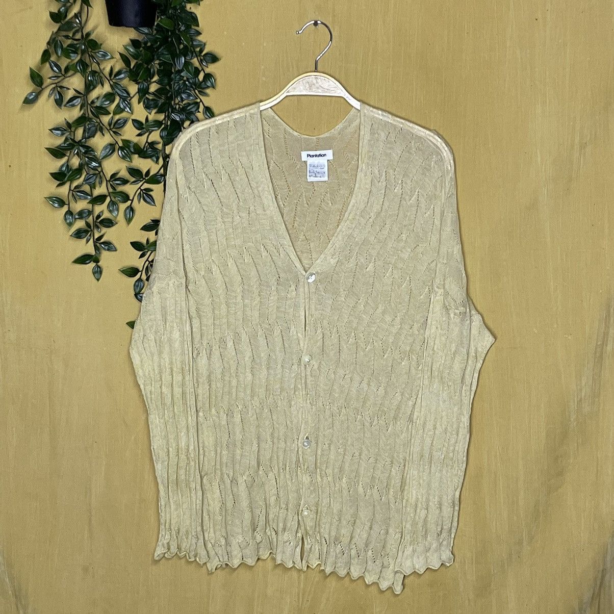 Plantation Issey Miyake Mesh Cardigan Sweaters