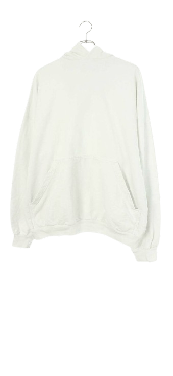 Balenciaga o1srvl11e1124 Large Fit Hoodie in White Size US S / EU 44-46 / 1 - 1 Thumbnail