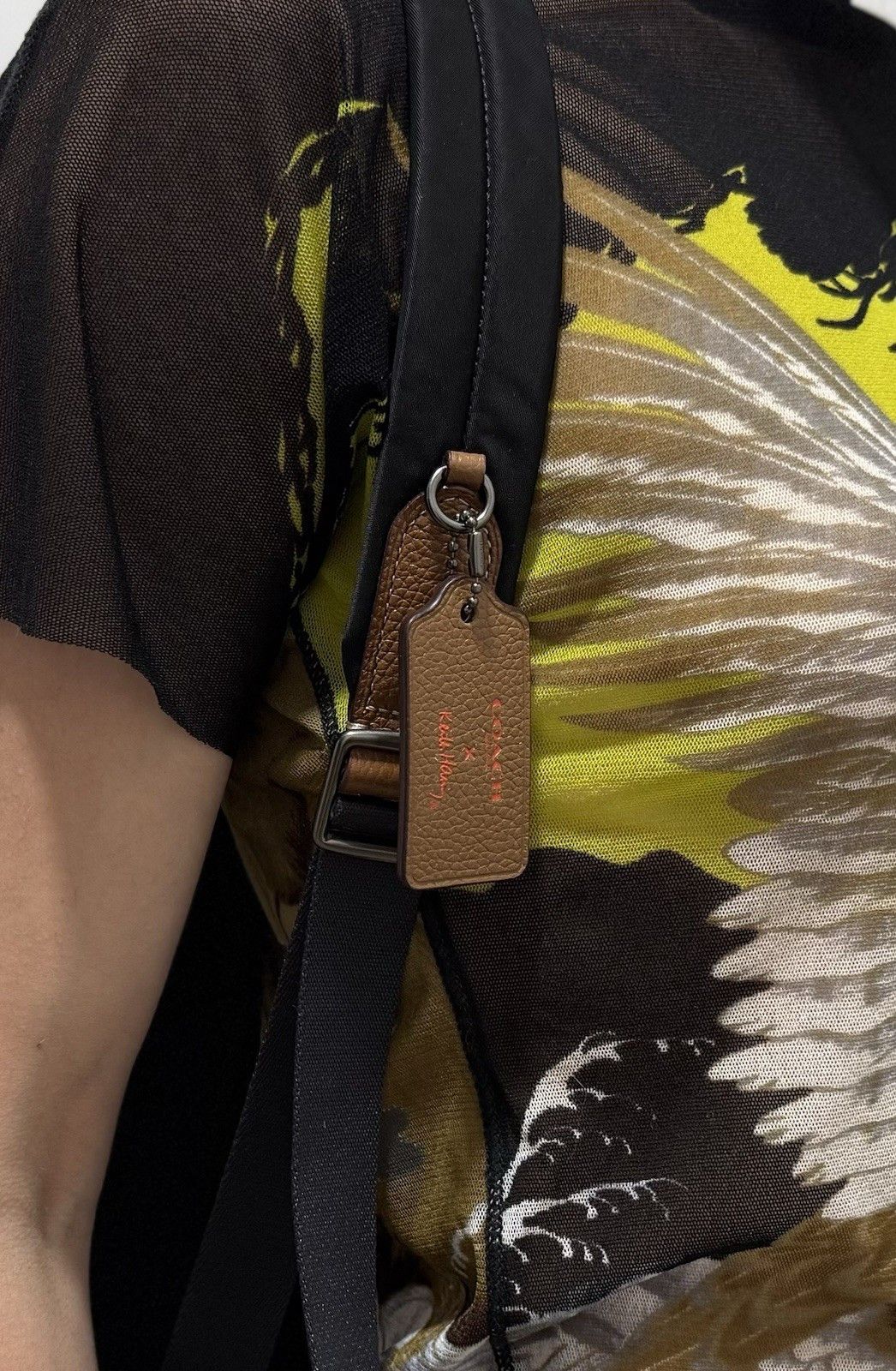 Coach × Keith Haring Coach x Keith Haring Backpack Bag Statue of Liberty Leather Size ONE SIZE - 6 Thumbnail