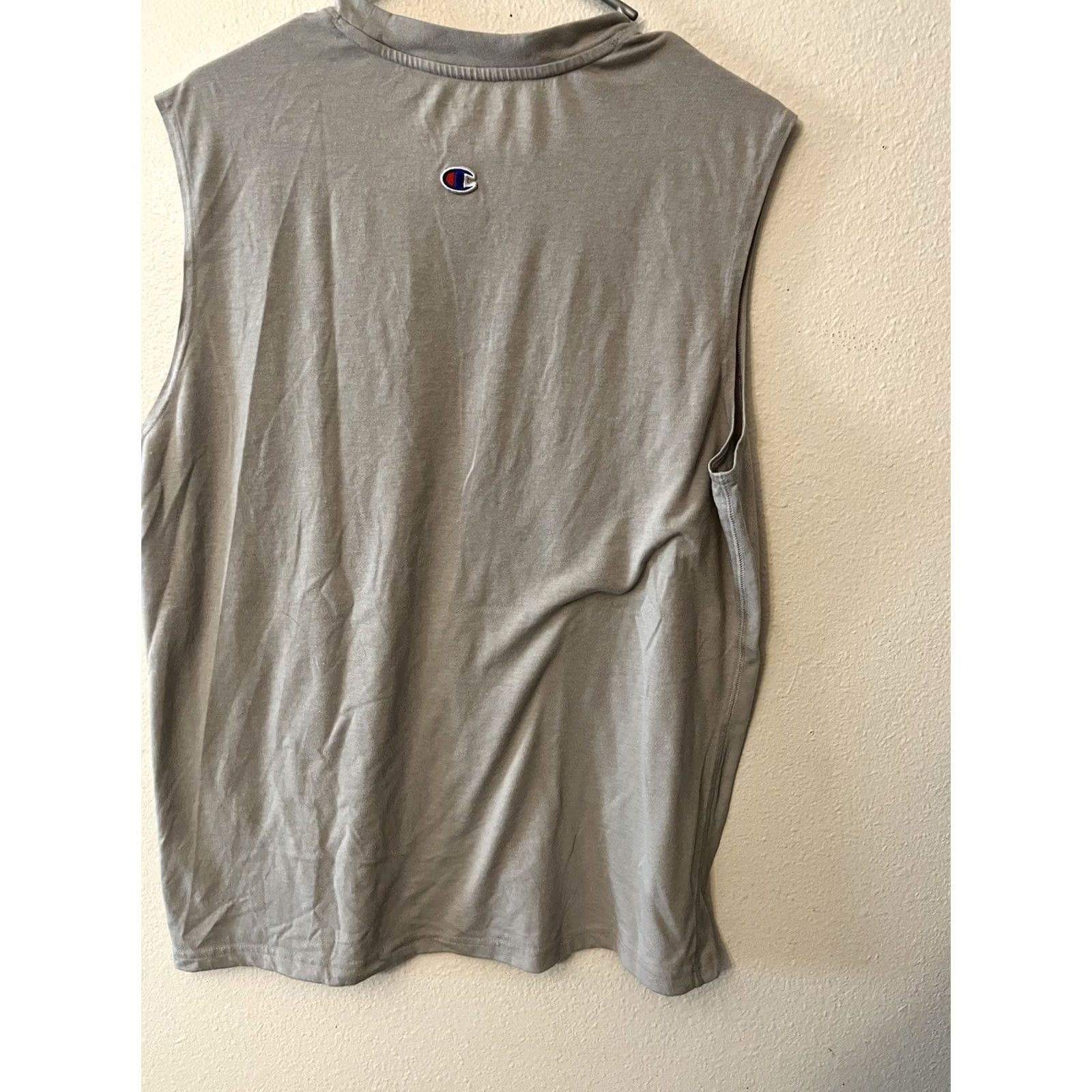 Champion Champion Tank Top Men’s L Gray Sleeveless Athletic Shirt Polyester Crew Neck Breathable Workout Top Sports Gym & Training Mens Size US L / EU 52-54 / 3 - 3 Thumbnail