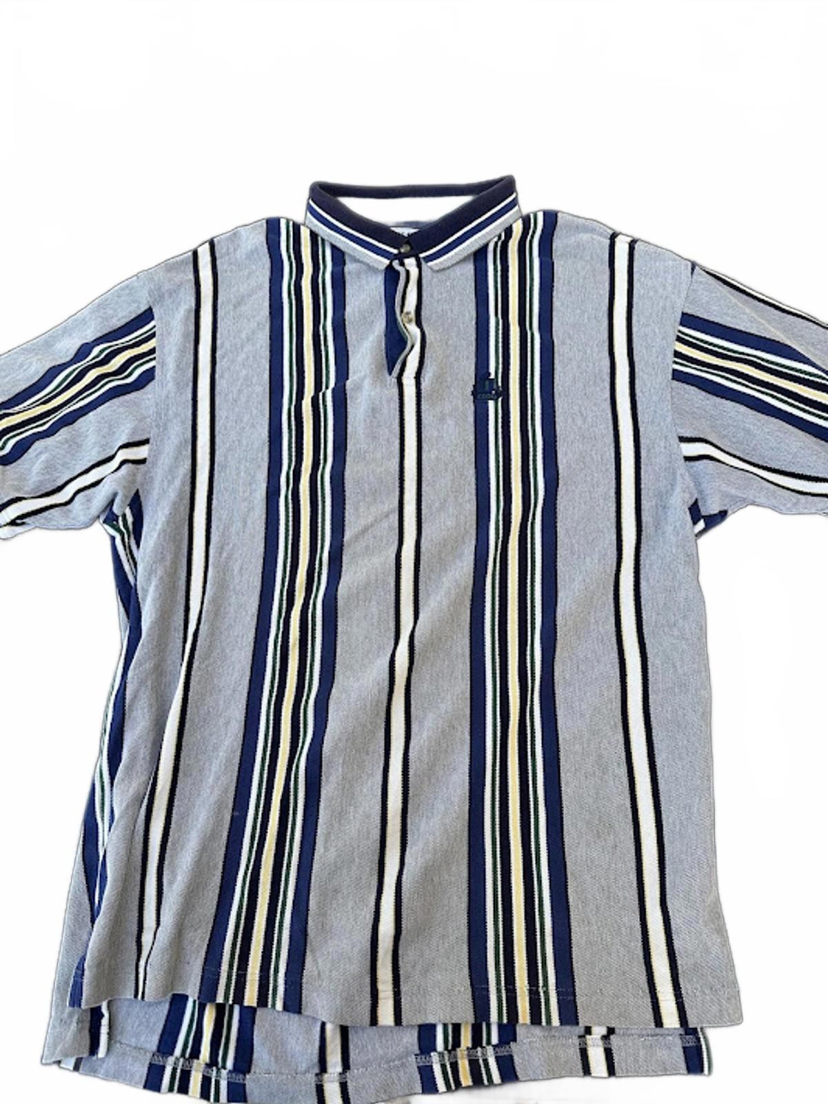 Izod Vintage IZOD Stripe Polo Shirt XL Blue Size US XL / EU 56 / 4 - 2 Thumbnail
